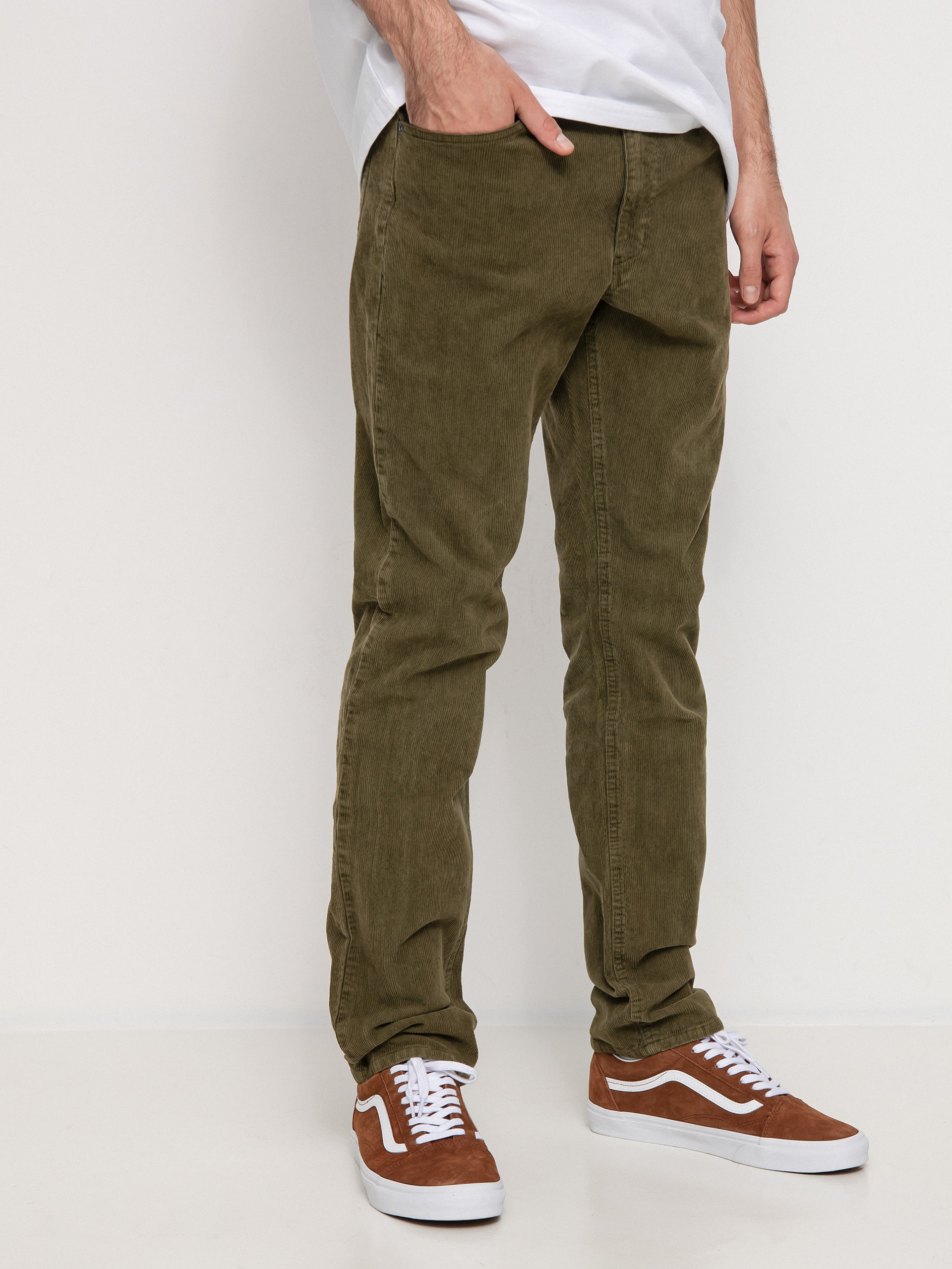 Spodnie RVCA Daggers Pigment Cord (olive)