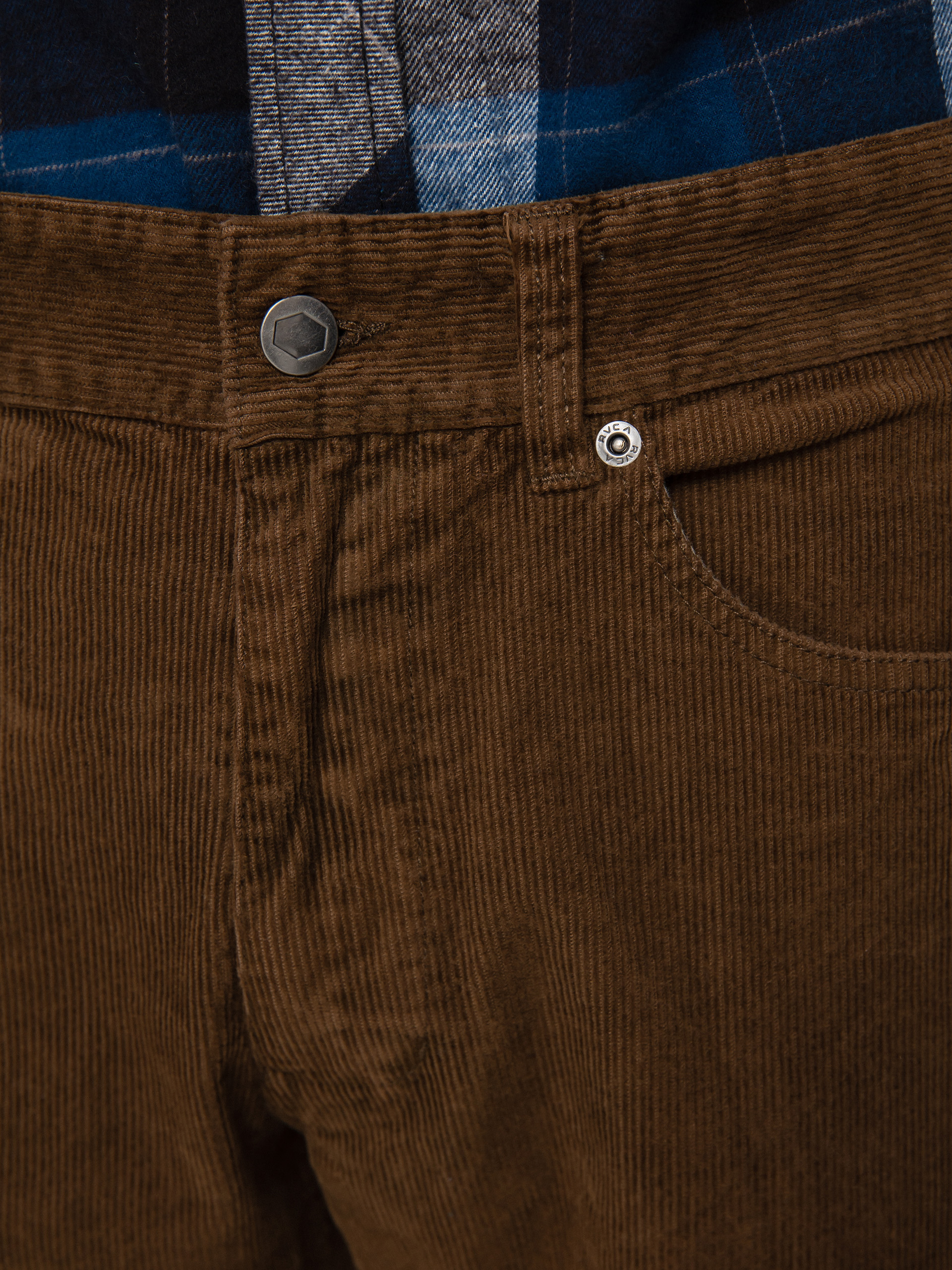 Spodnie RVCA Daggers Pigment Cord (bombay brown)