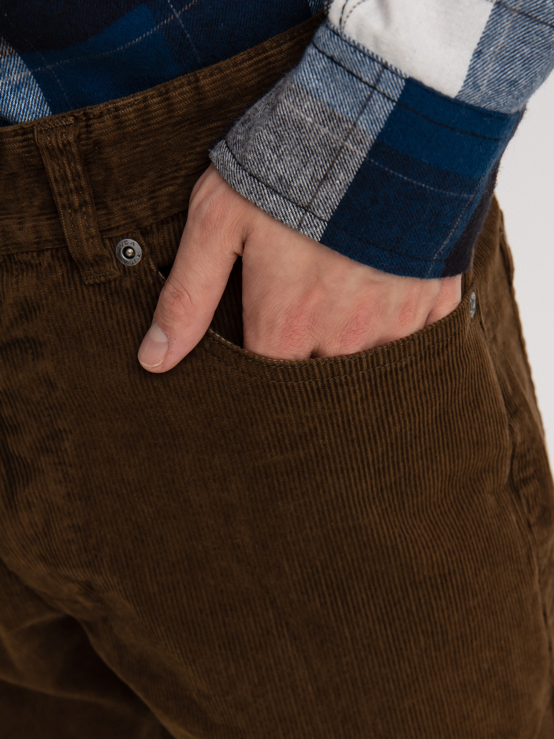 Spodnie RVCA Daggers Pigment Cord (bombay brown)