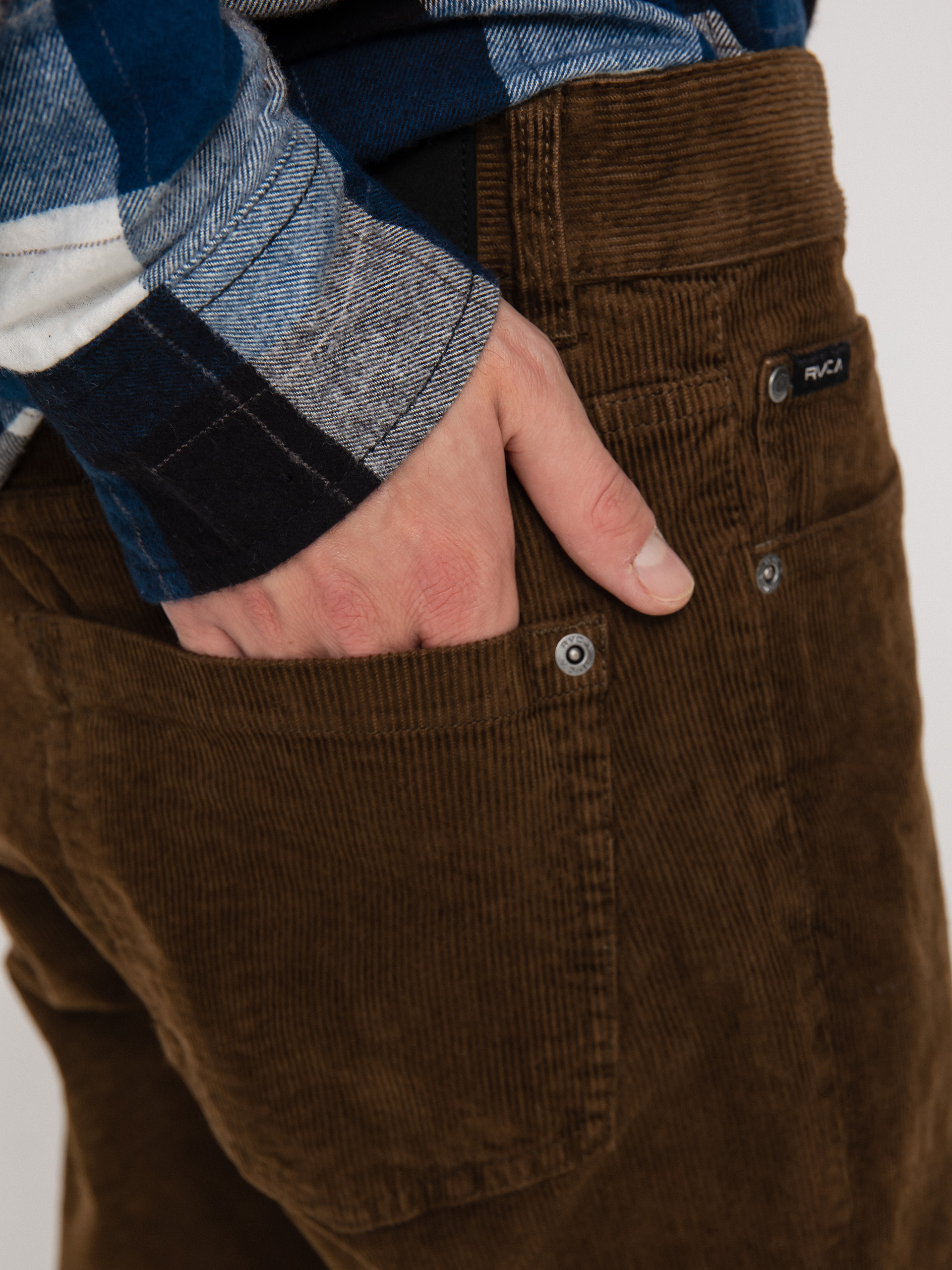 Spodnie RVCA Daggers Pigment Cord (bombay brown)