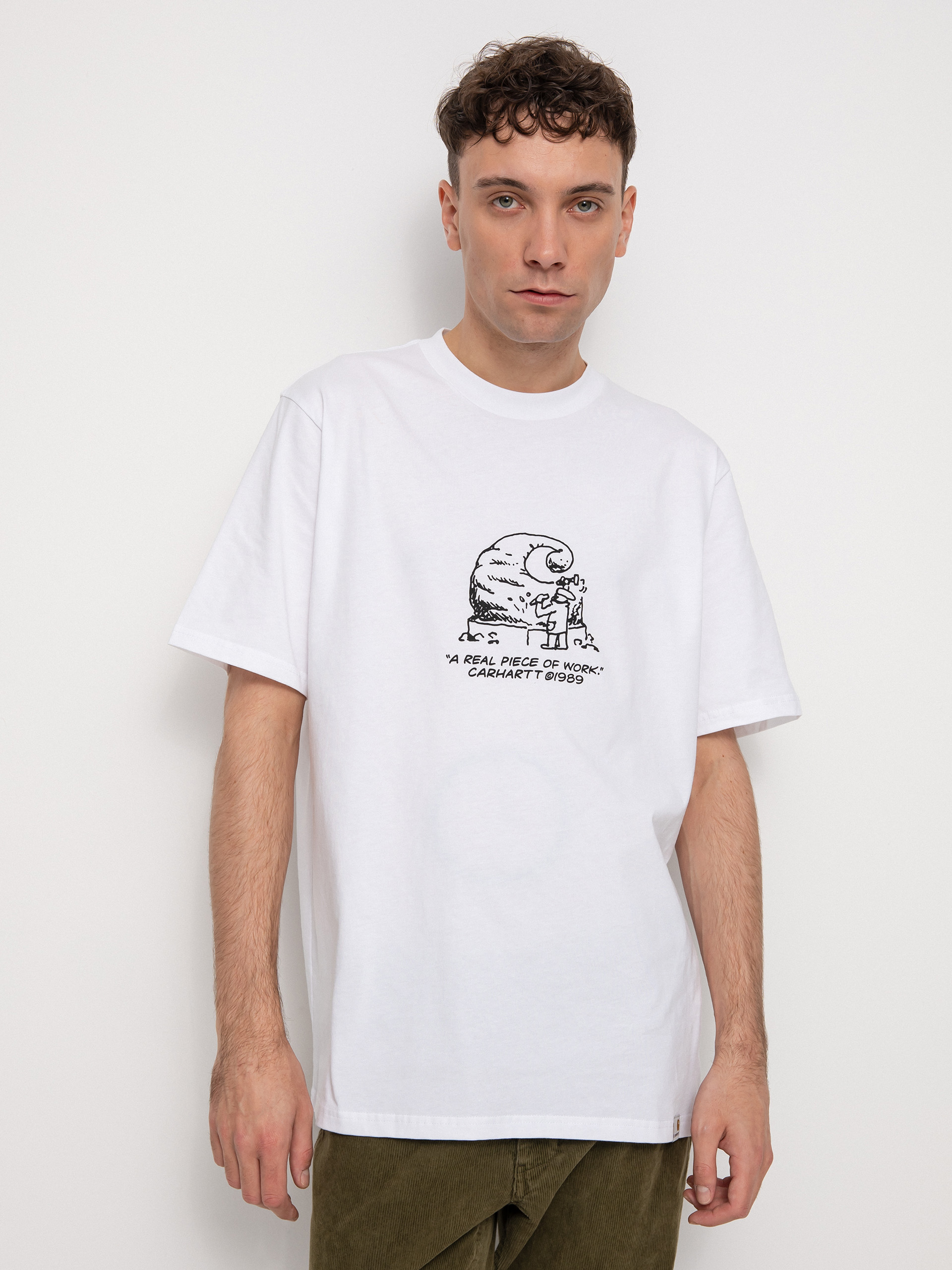 T-shirt Carhartt WIP Piece Of Work (white/black)