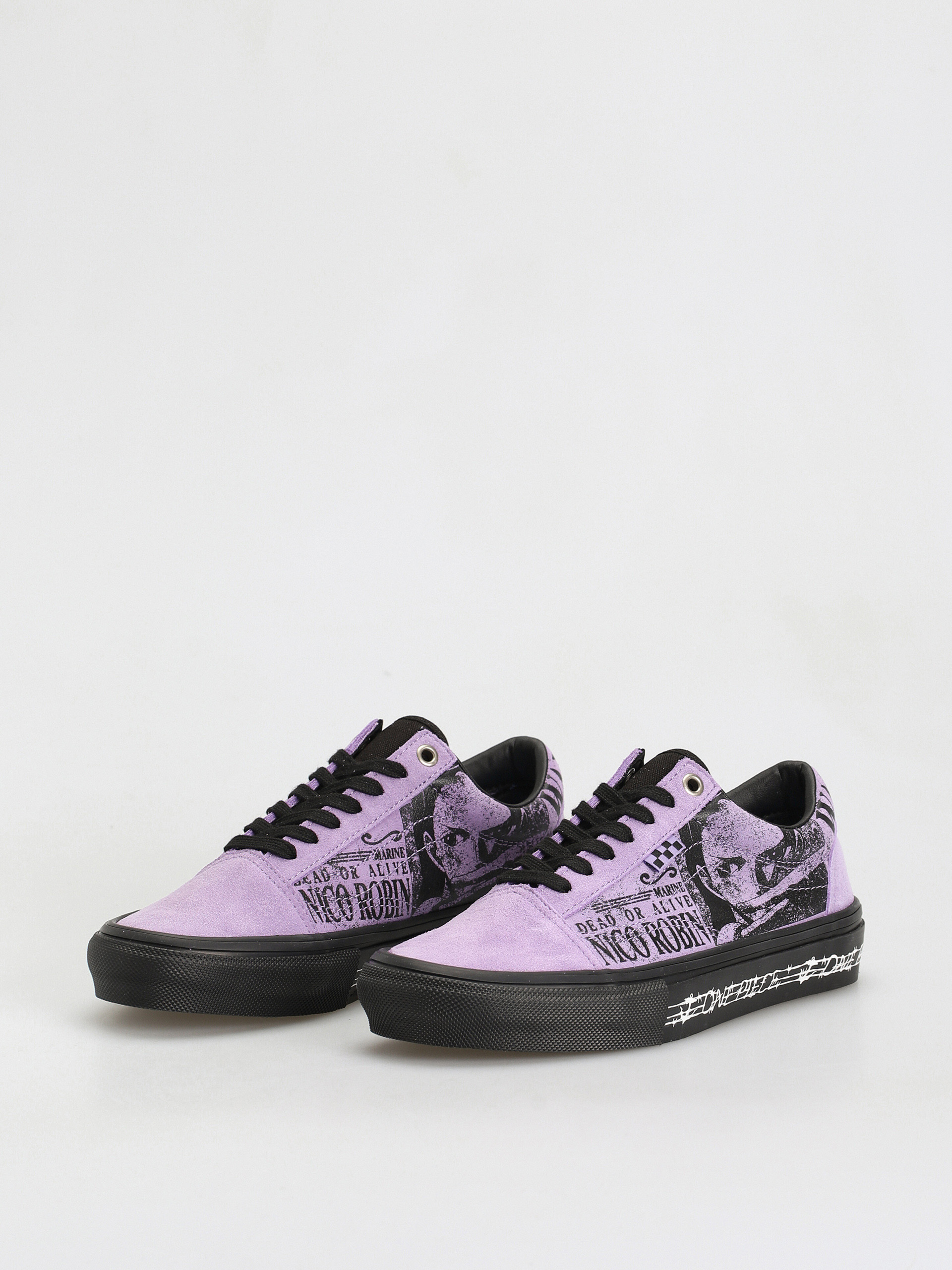Buty Vans X One Piece Skate Old Skool (wanted nico robin purple)
