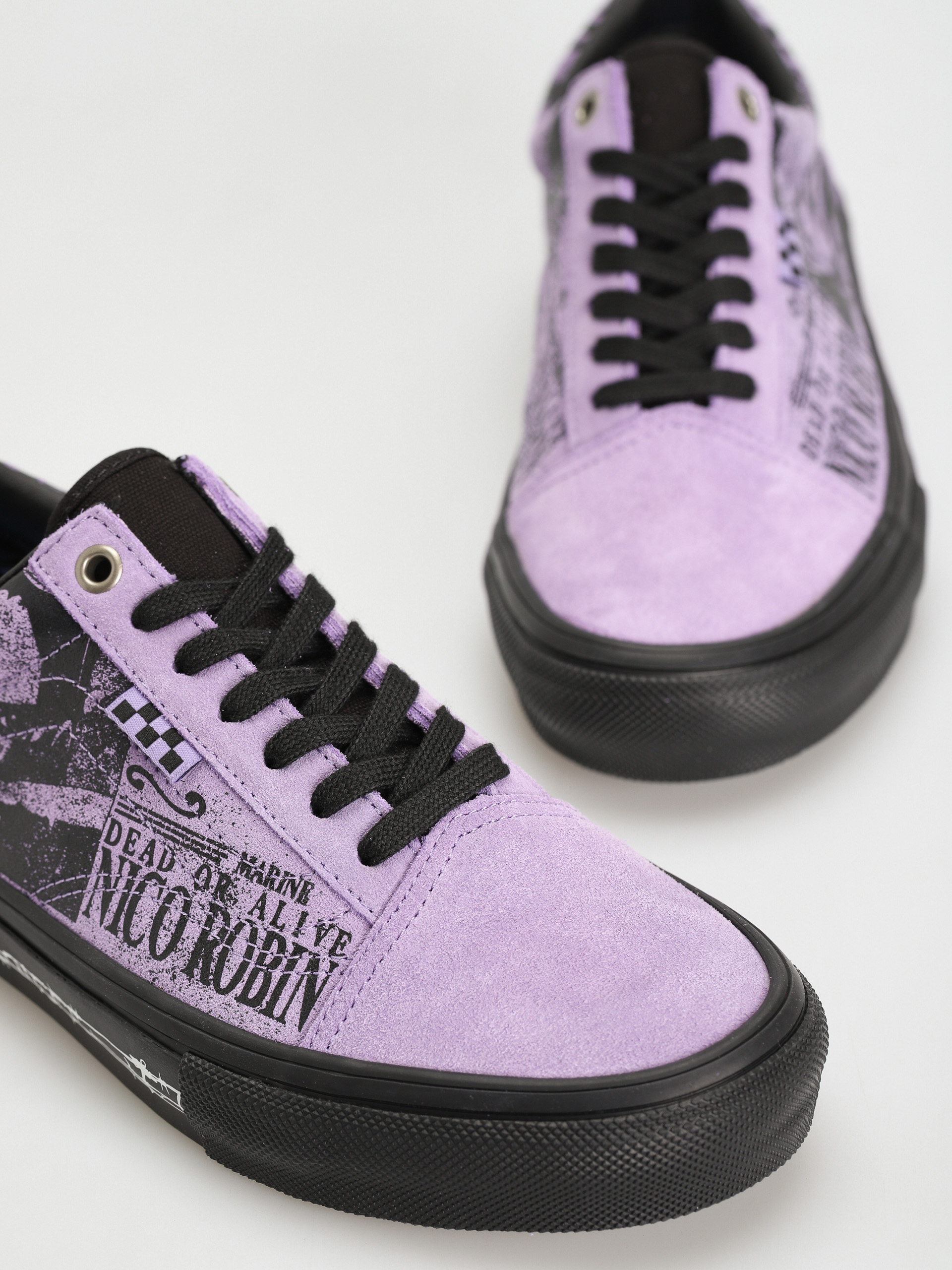 Buty Vans X One Piece Skate Old Skool (wanted nico robin purple)