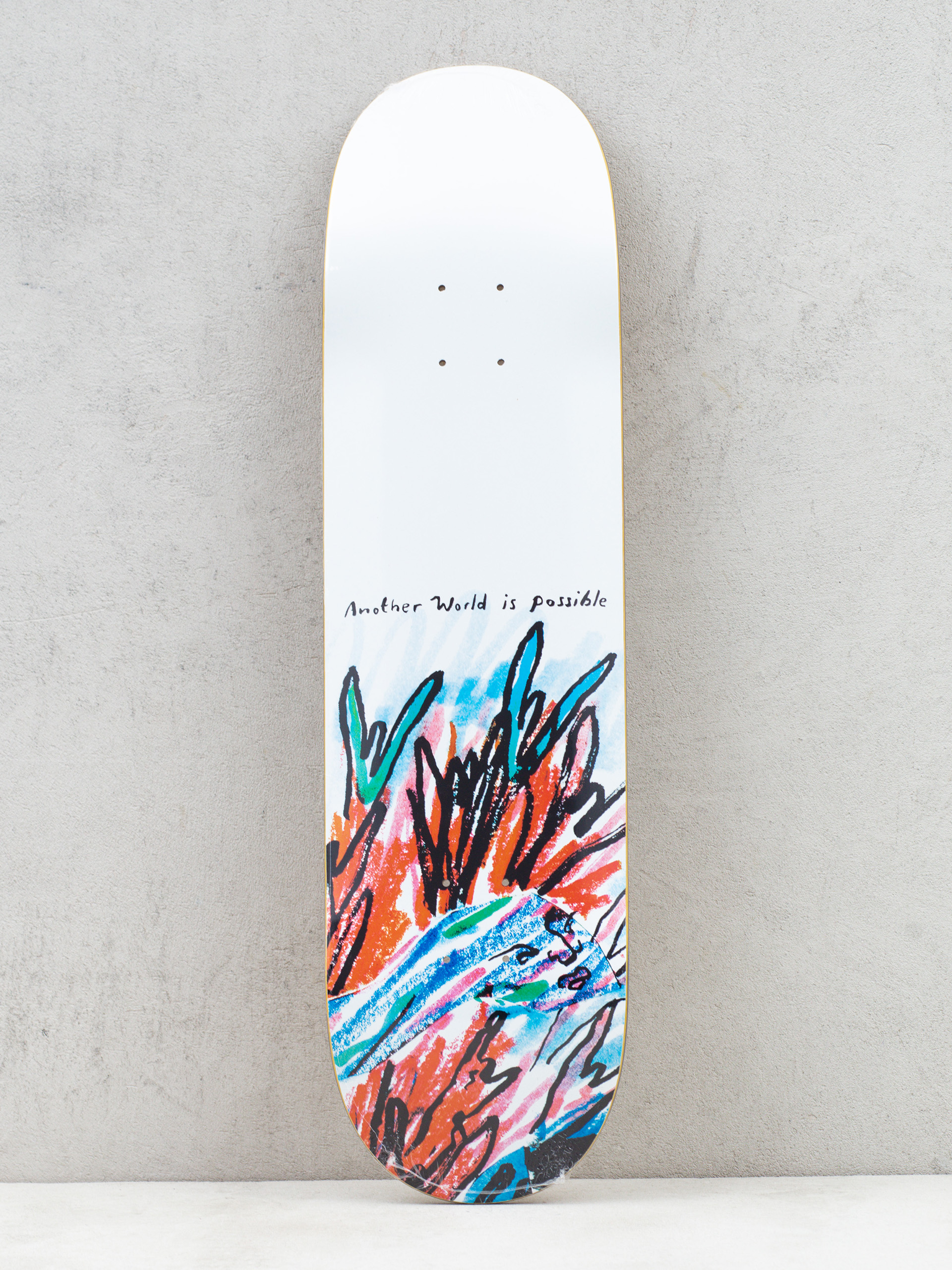 Deck Polar Skate Team Model Another World Is Possible (white)