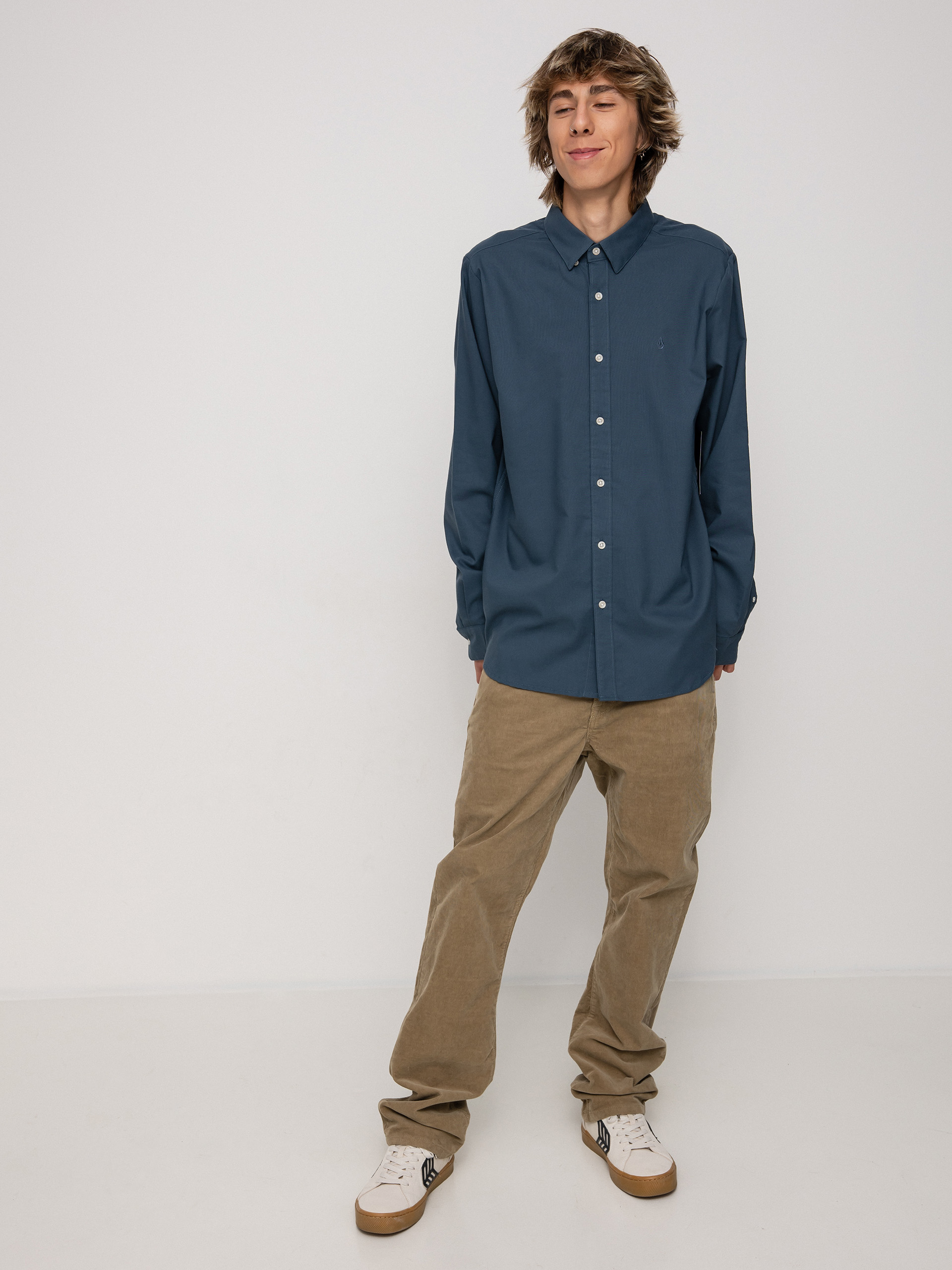 Koszula Volcom Oxford Stretch Ls (marina blue)