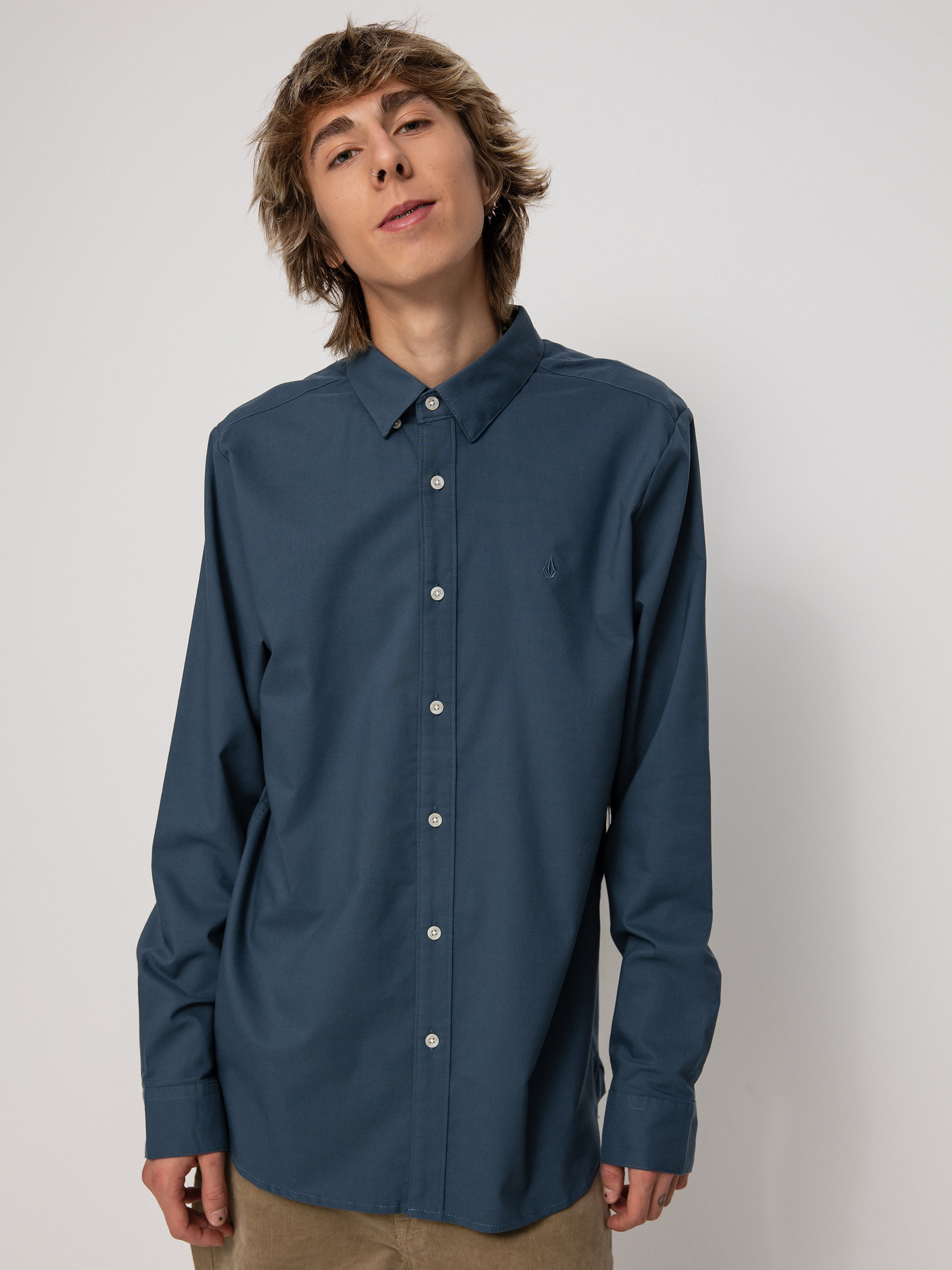 Koszula Volcom Oxford Stretch Ls (marina blue)