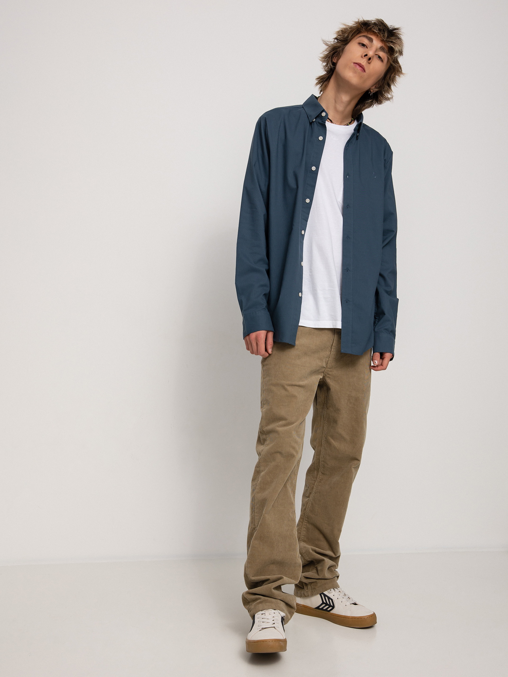 Koszula Volcom Oxford Stretch Ls (marina blue)