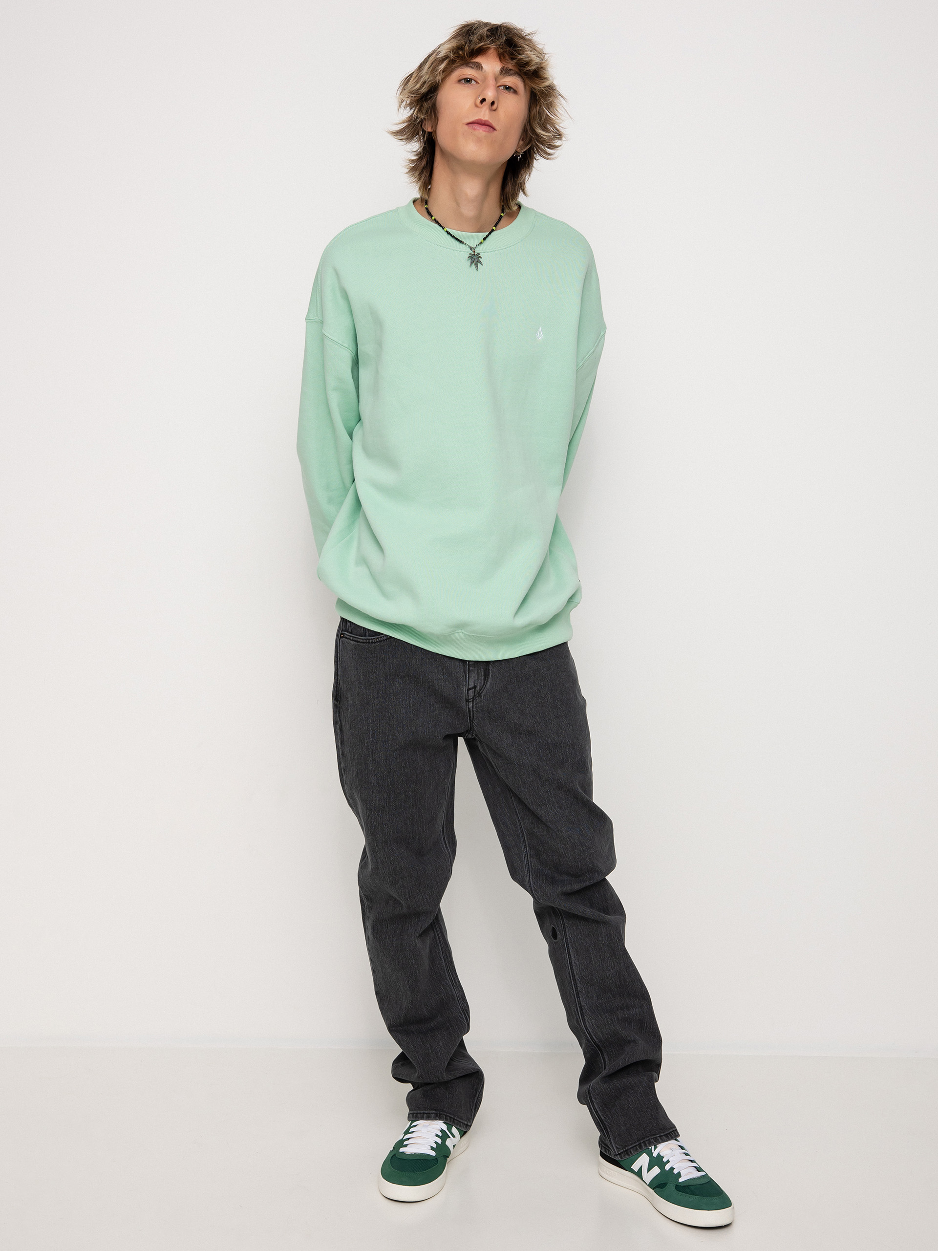 Bluza Volcom Single Stone Crew (lichen green)