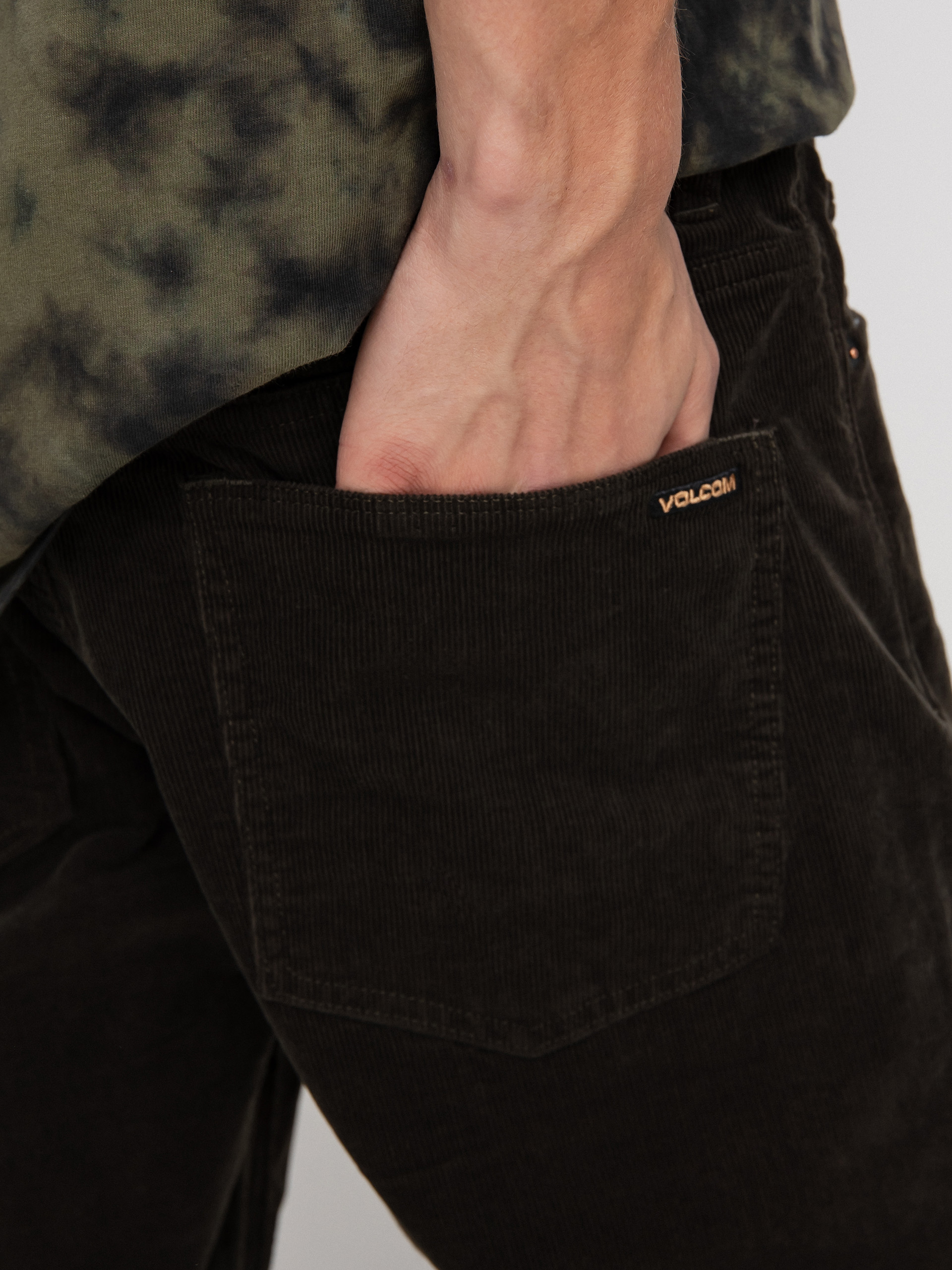 Spodnie Volcom Solver 5 Pocket Cord (rinsed black)