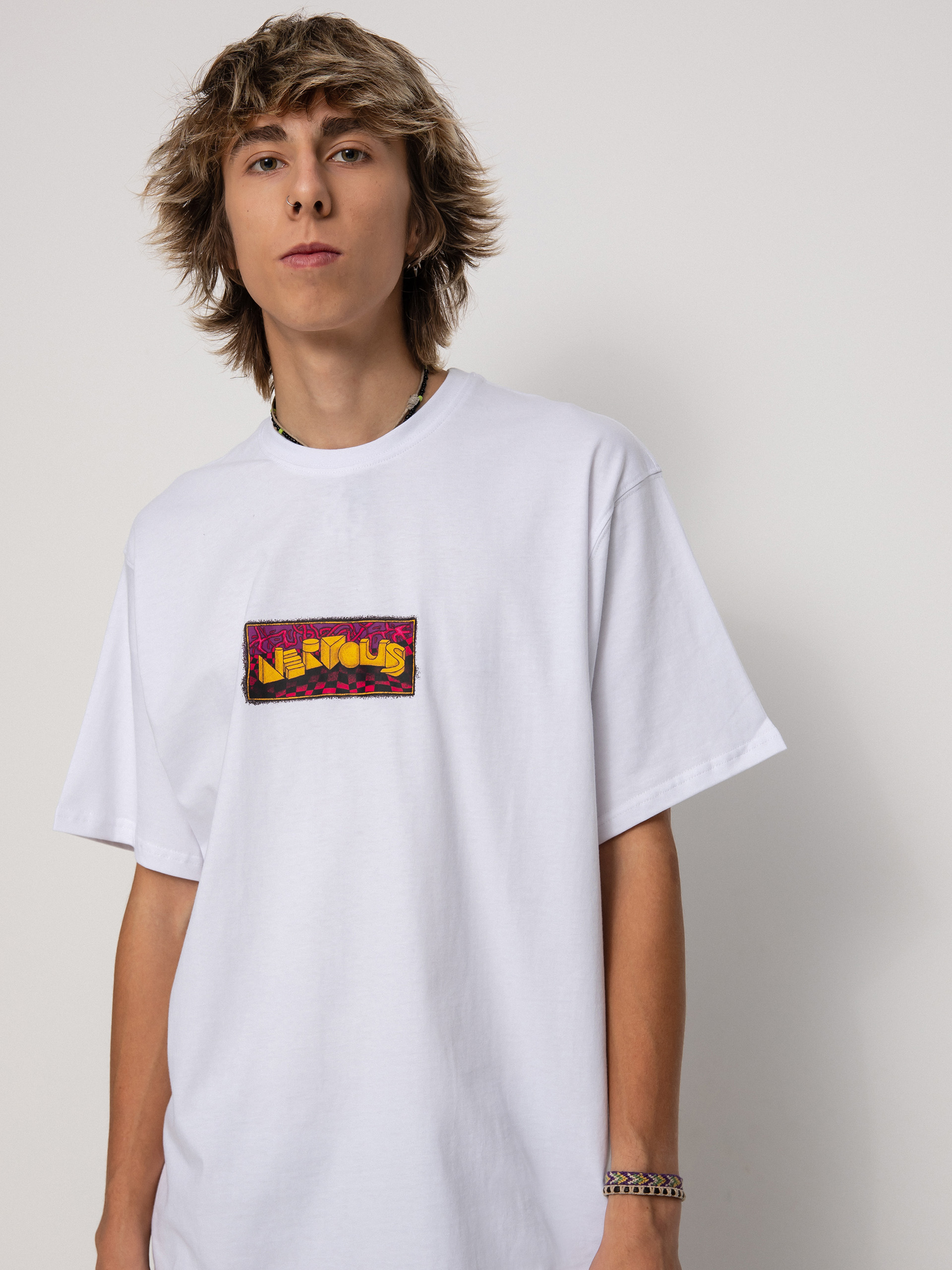 T-shirt Nervous Damn Game (white)