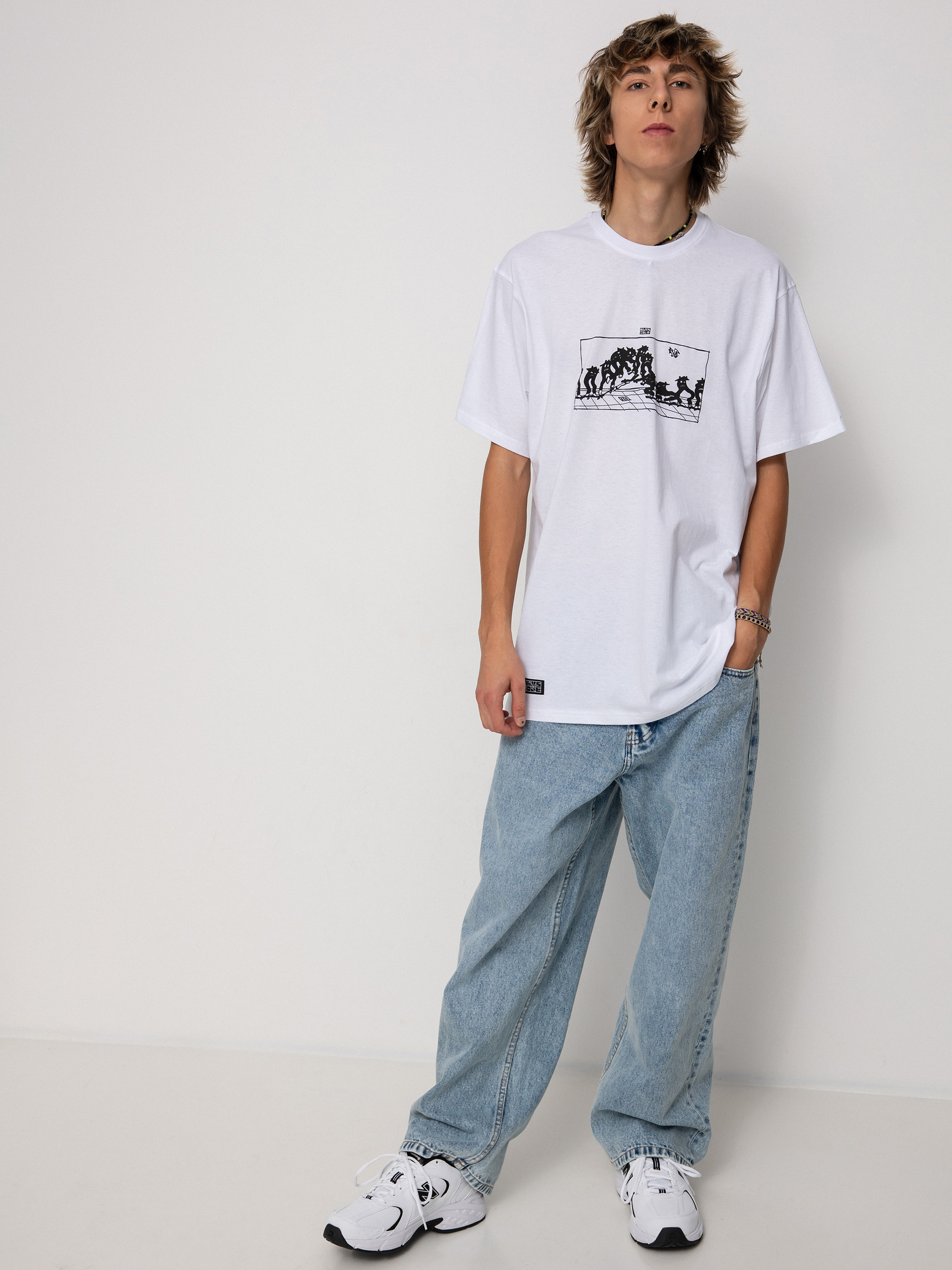 T-shirt Nervous X TOPE Kickflip (white)