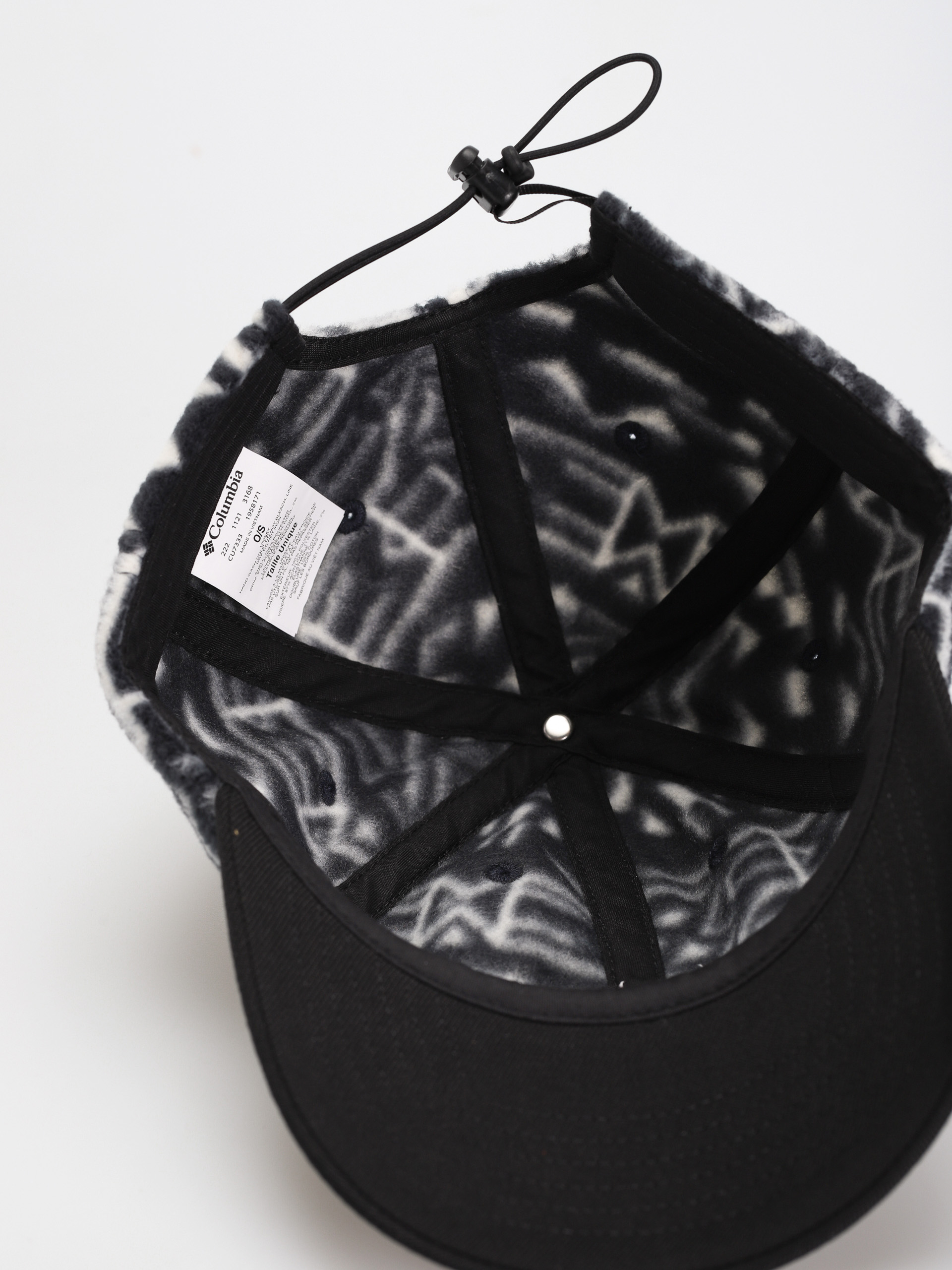 Czapka z daszkiem Columbia CSC II Fleece Ball (black 80s strip)