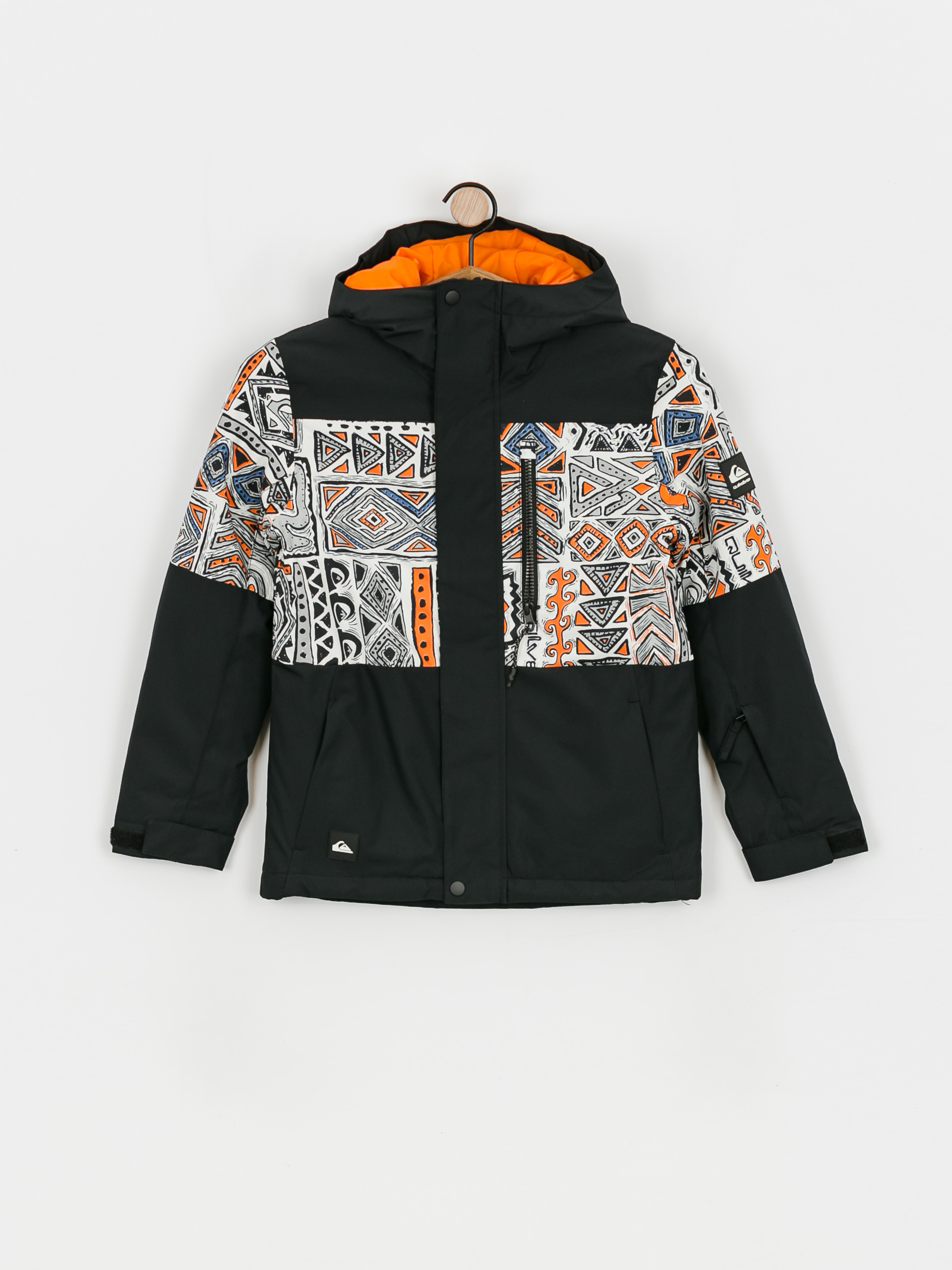 Kurtka snowboardowa Quiksilver Mission Printed Block JR (russet orange big tribe)