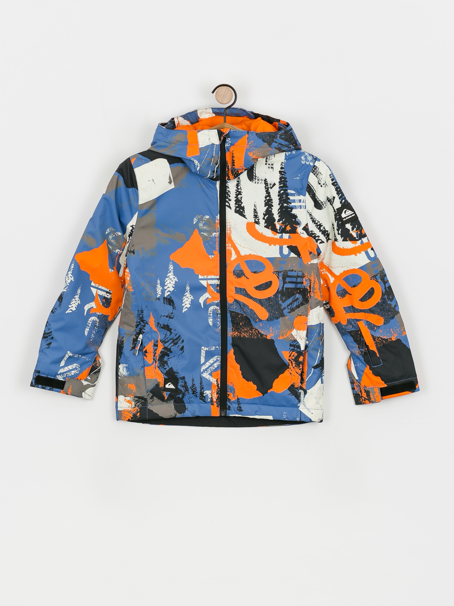 Kurtka snowboardowa Quiksilver Mission Printed JR (bright colbalt alpine collage)