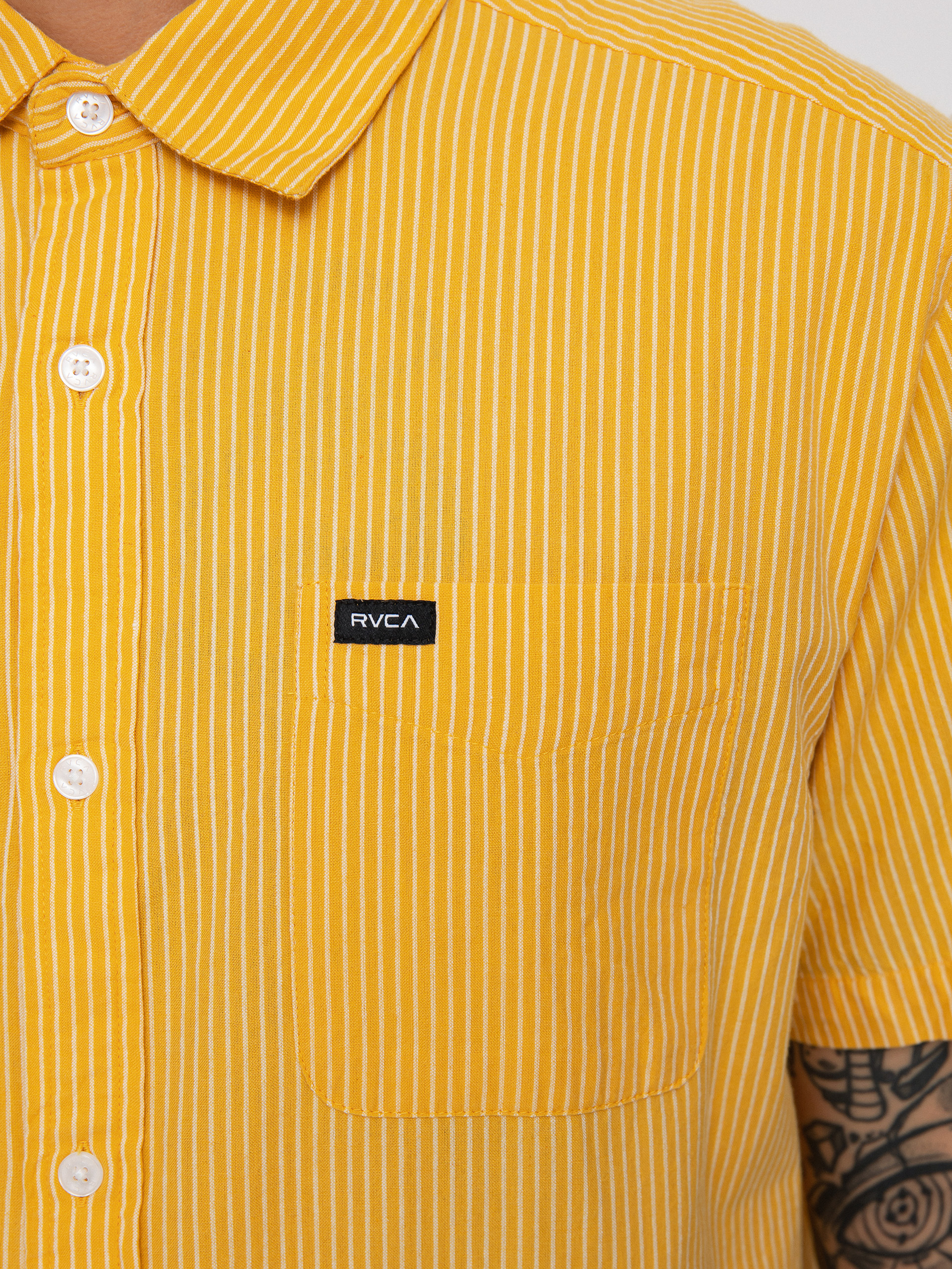 Koszula RVCA Endless Seersucker (vintage gold)