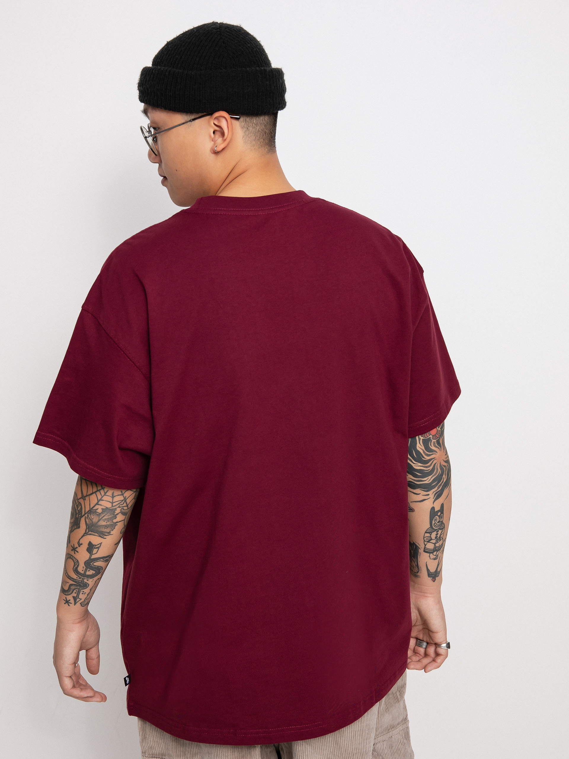 T-shirt Nike SB Trademark (dark beetroot)