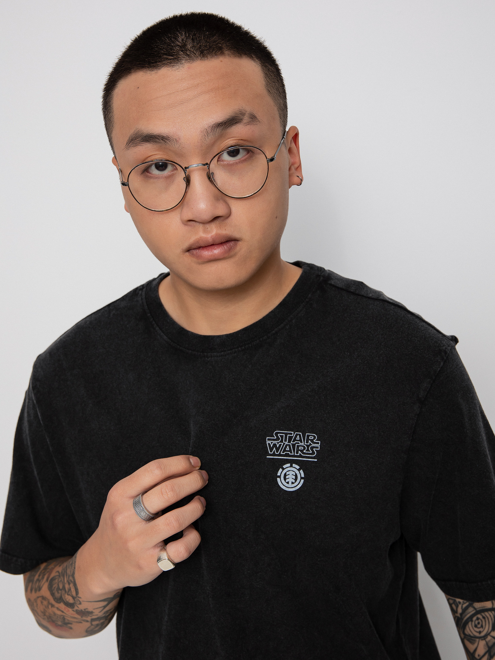 T-shirt Element Deathstar (washed black)