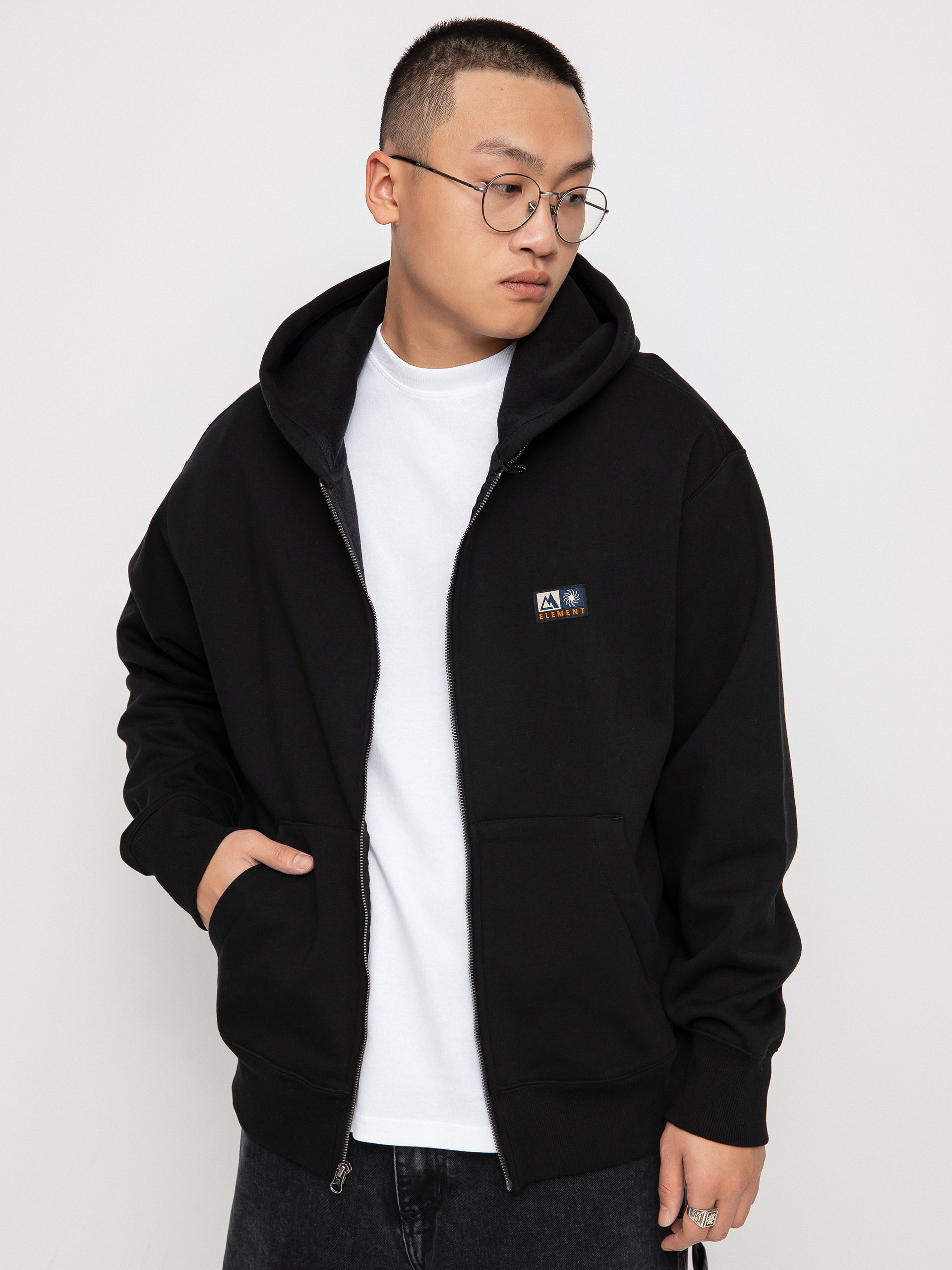 Bluza z kapturem Element Rain Cornell ZHD (flint black)