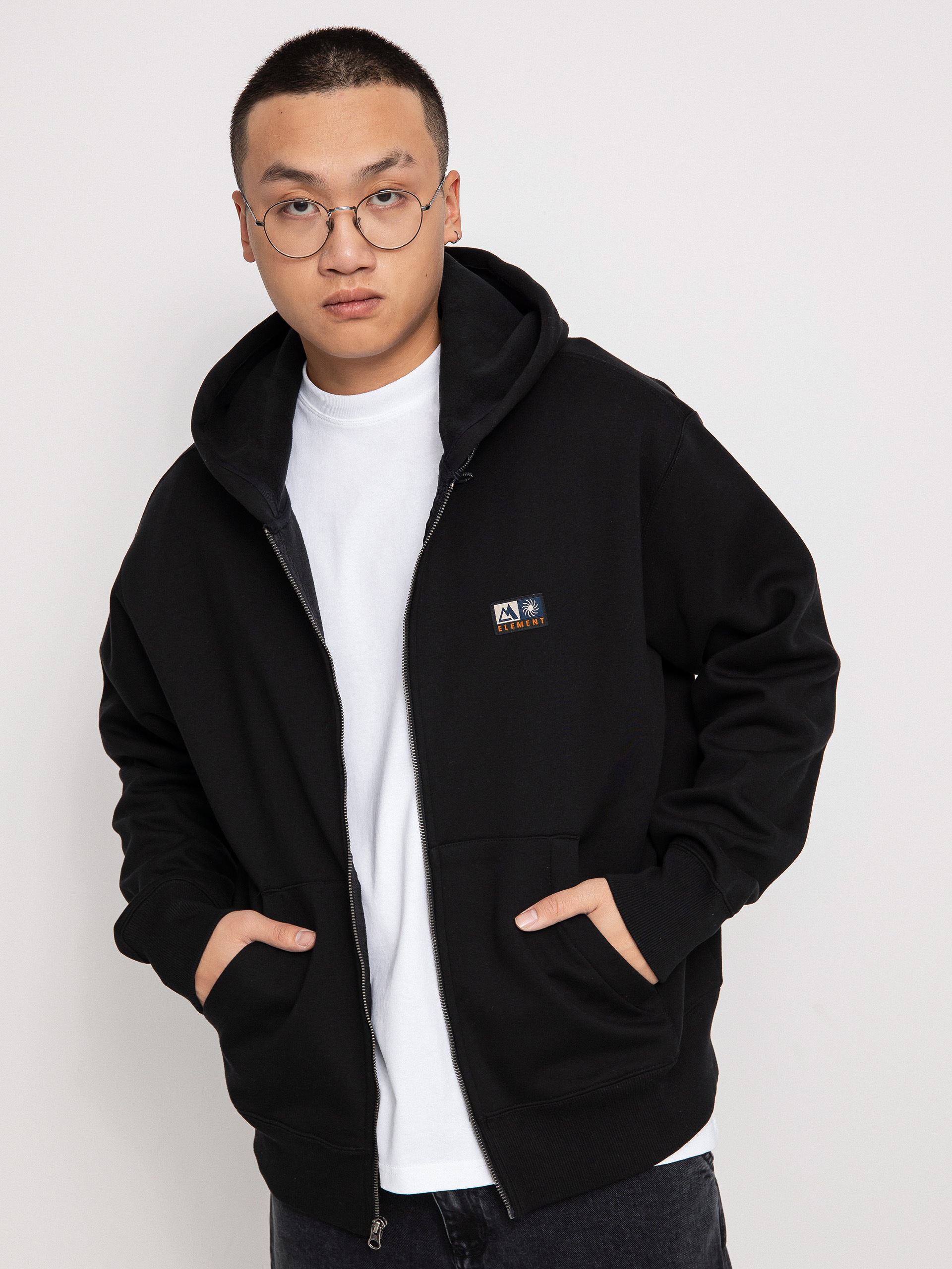 Bluza z kapturem Element Rain Cornell ZHD (flint black)