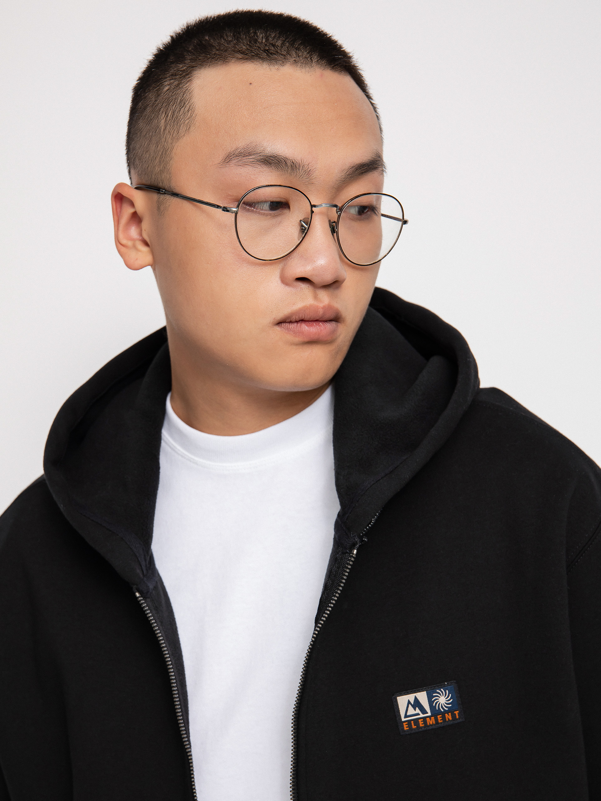 Bluza z kapturem Element Rain Cornell ZHD (flint black)