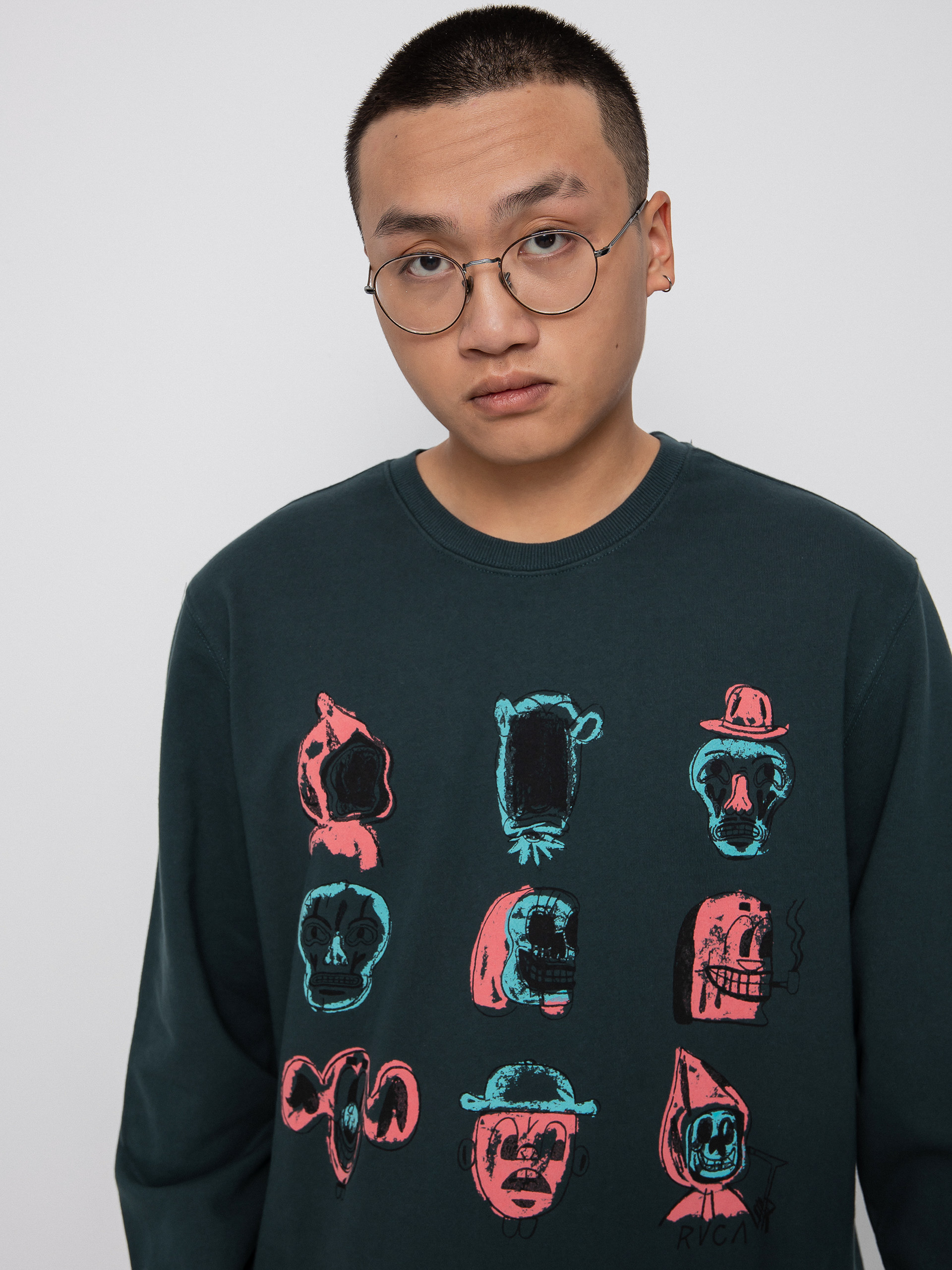 Bluza RVCA Dmote Crew (hunter green)