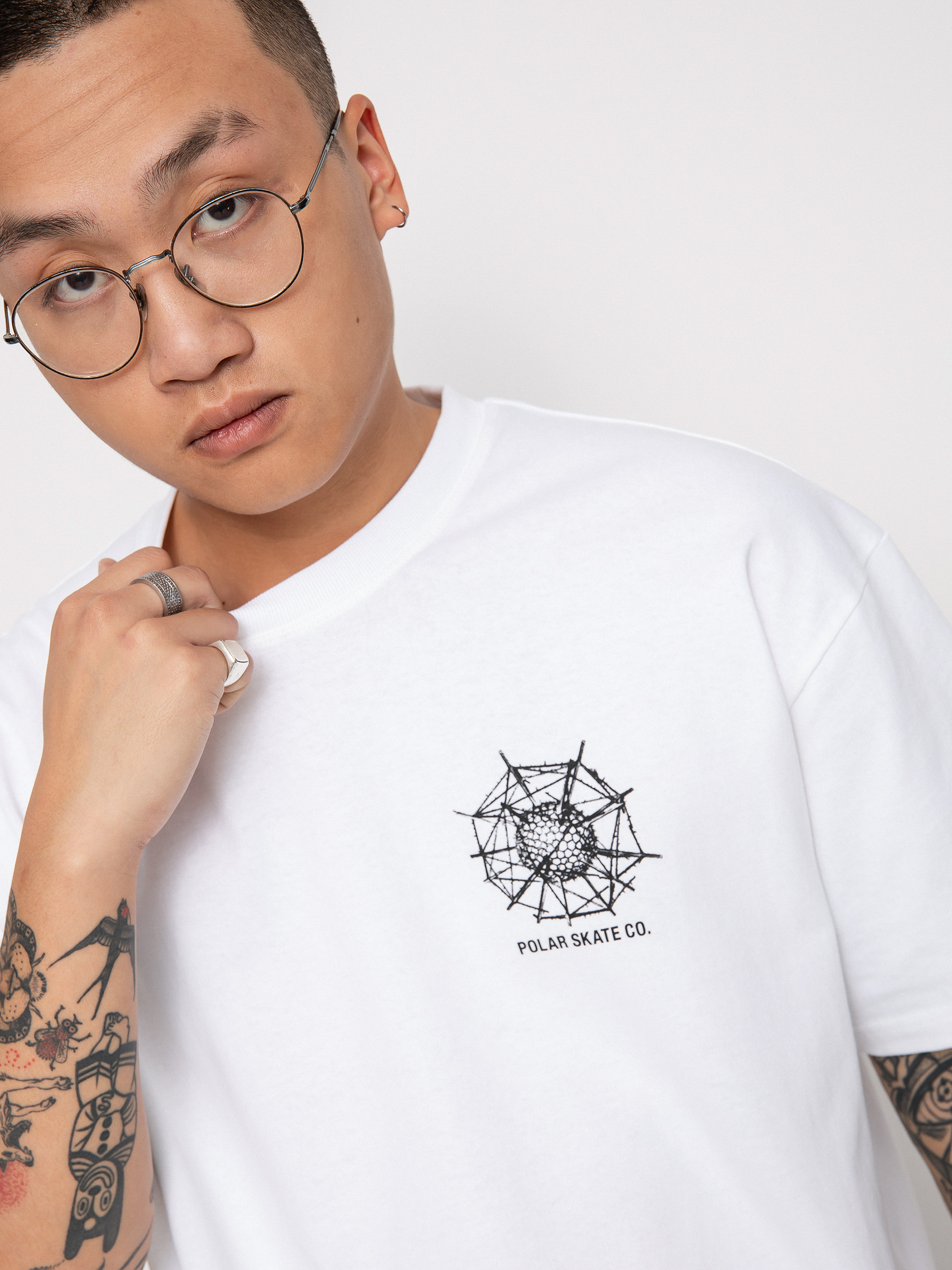 T-shirt Polar Skate Structural Order (white)