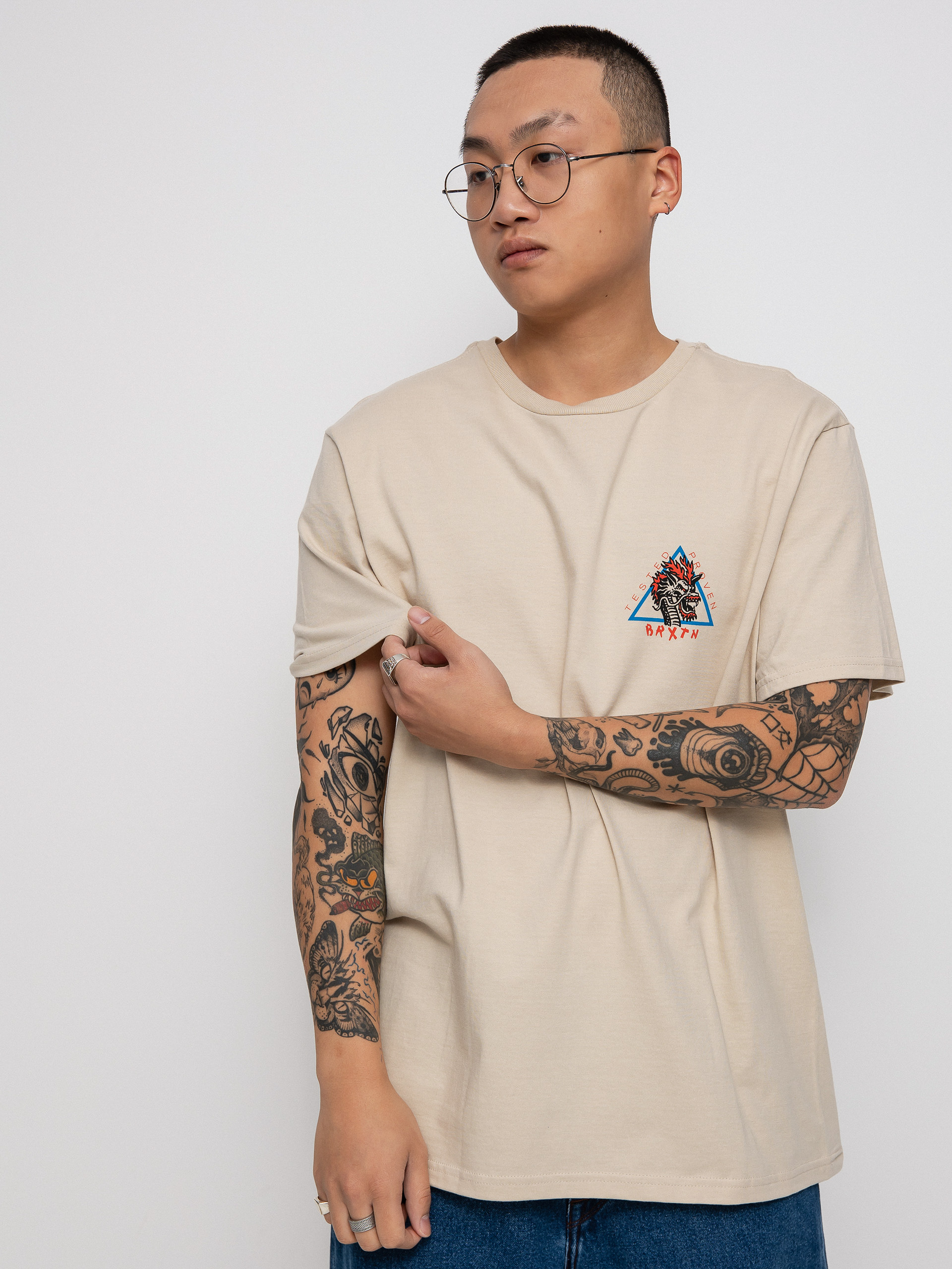 T-shirt Brixton Puff (cream)