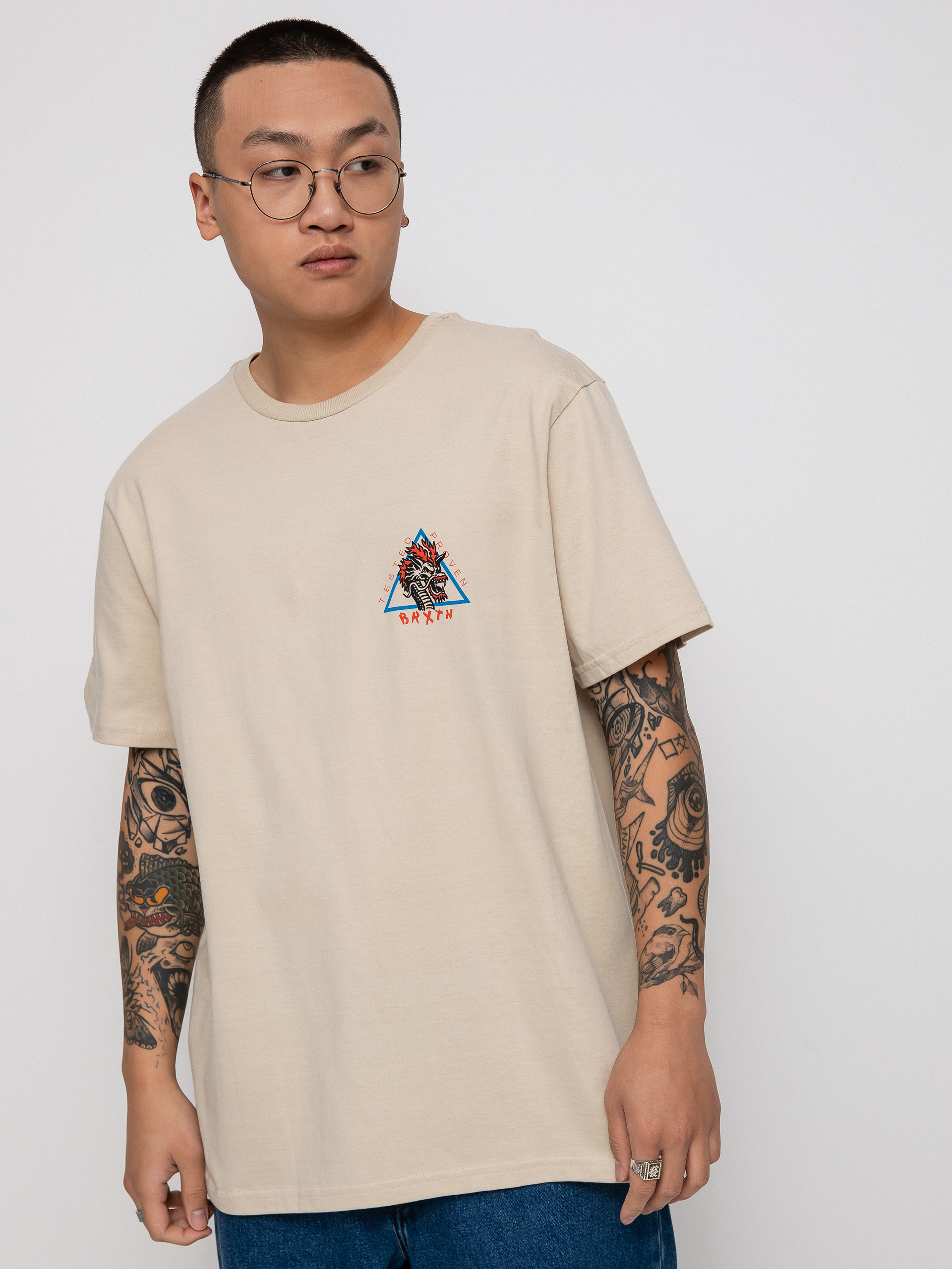 T-shirt Brixton Puff (cream)
