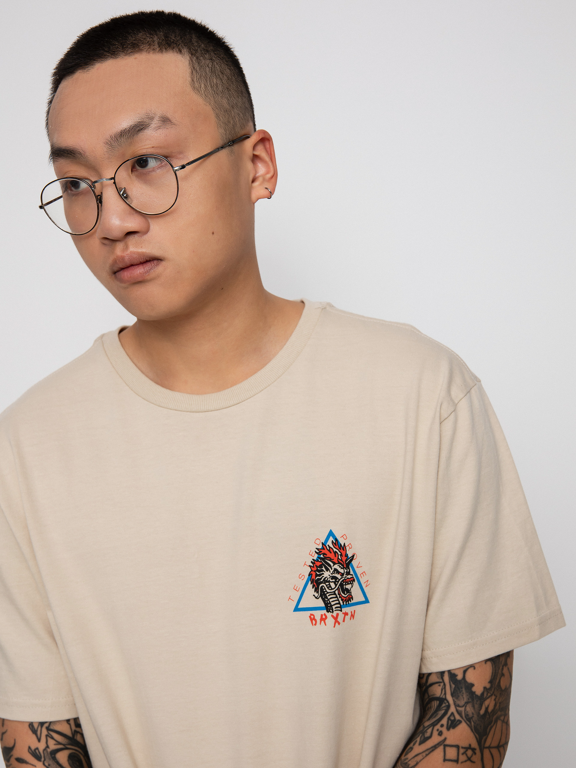 T-shirt Brixton Puff (cream)