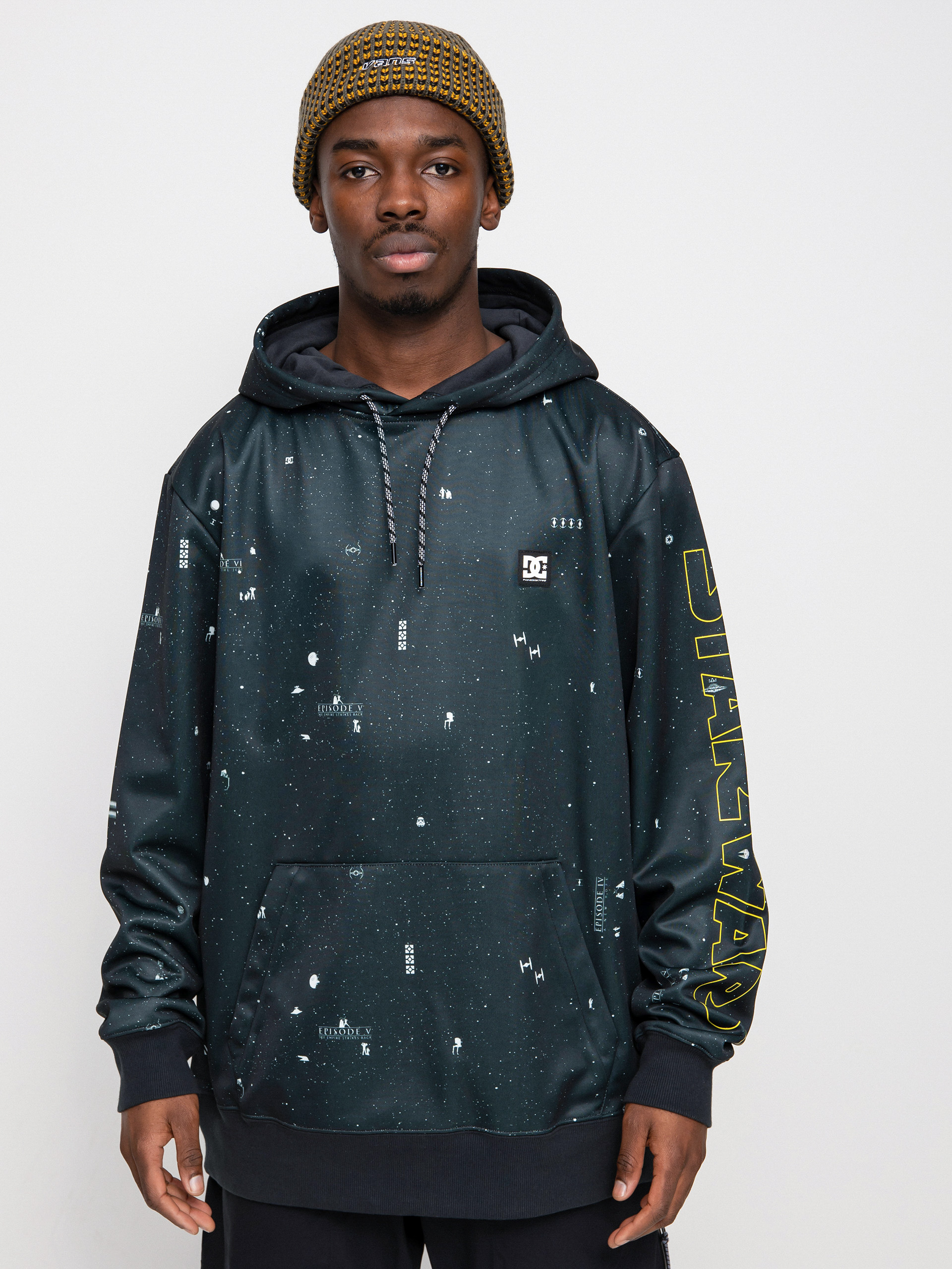 Męska Bluza aktywna DC X Star Wars Snowstar (black/yellow)