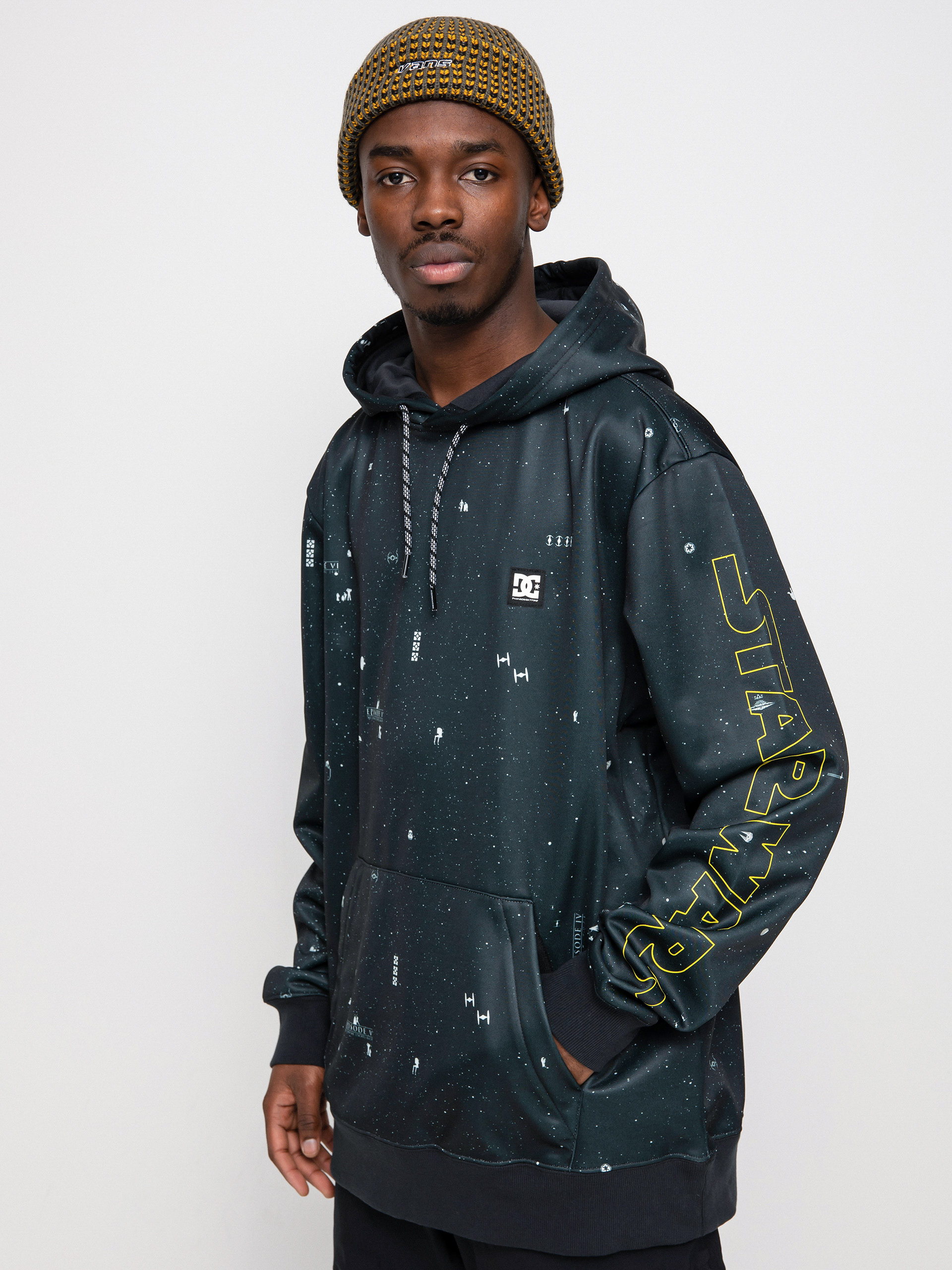 Męska Bluza aktywna DC X Star Wars Snowstar (black/yellow)