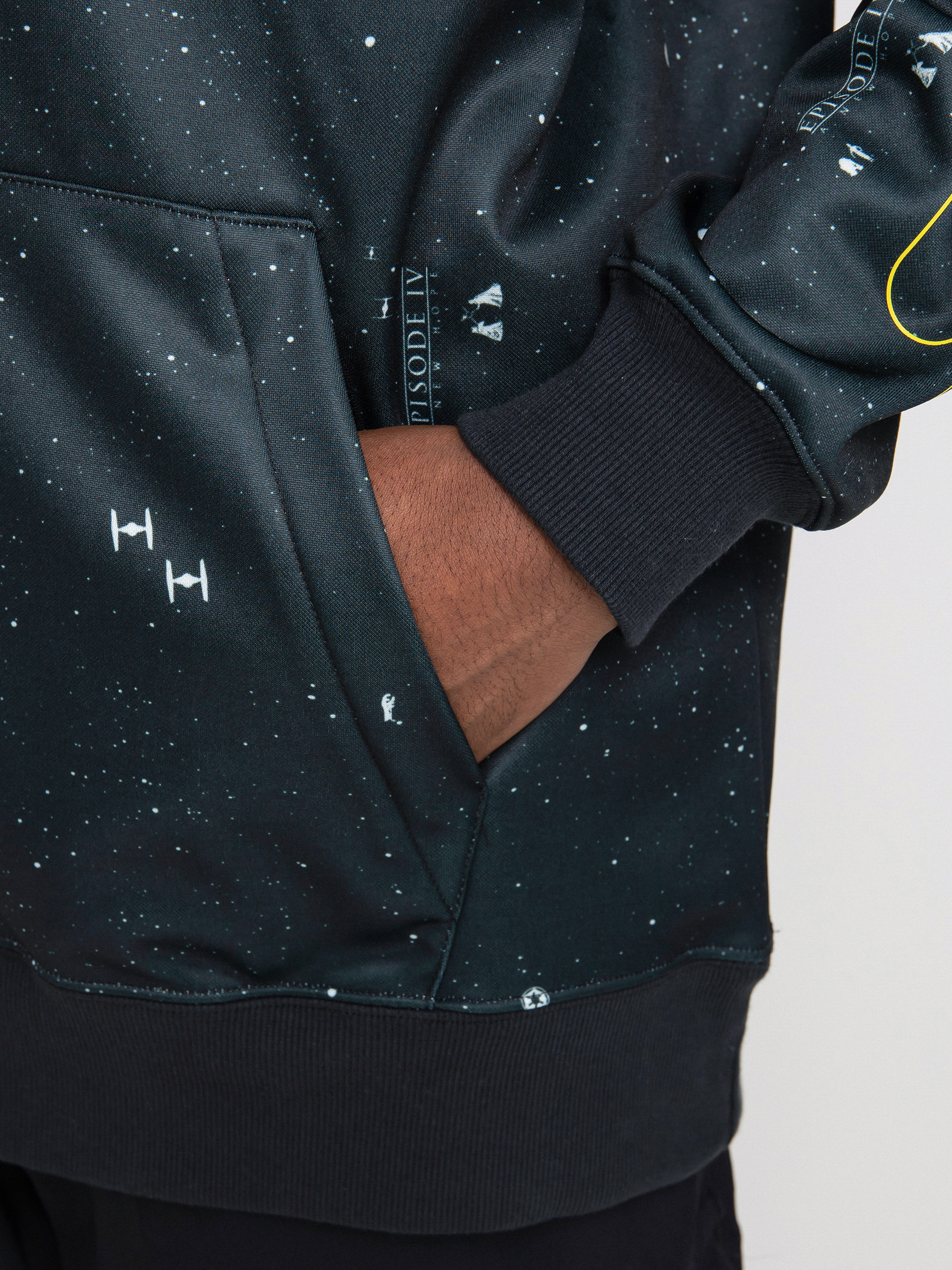 Męska Bluza aktywna DC X Star Wars Snowstar (black/yellow)