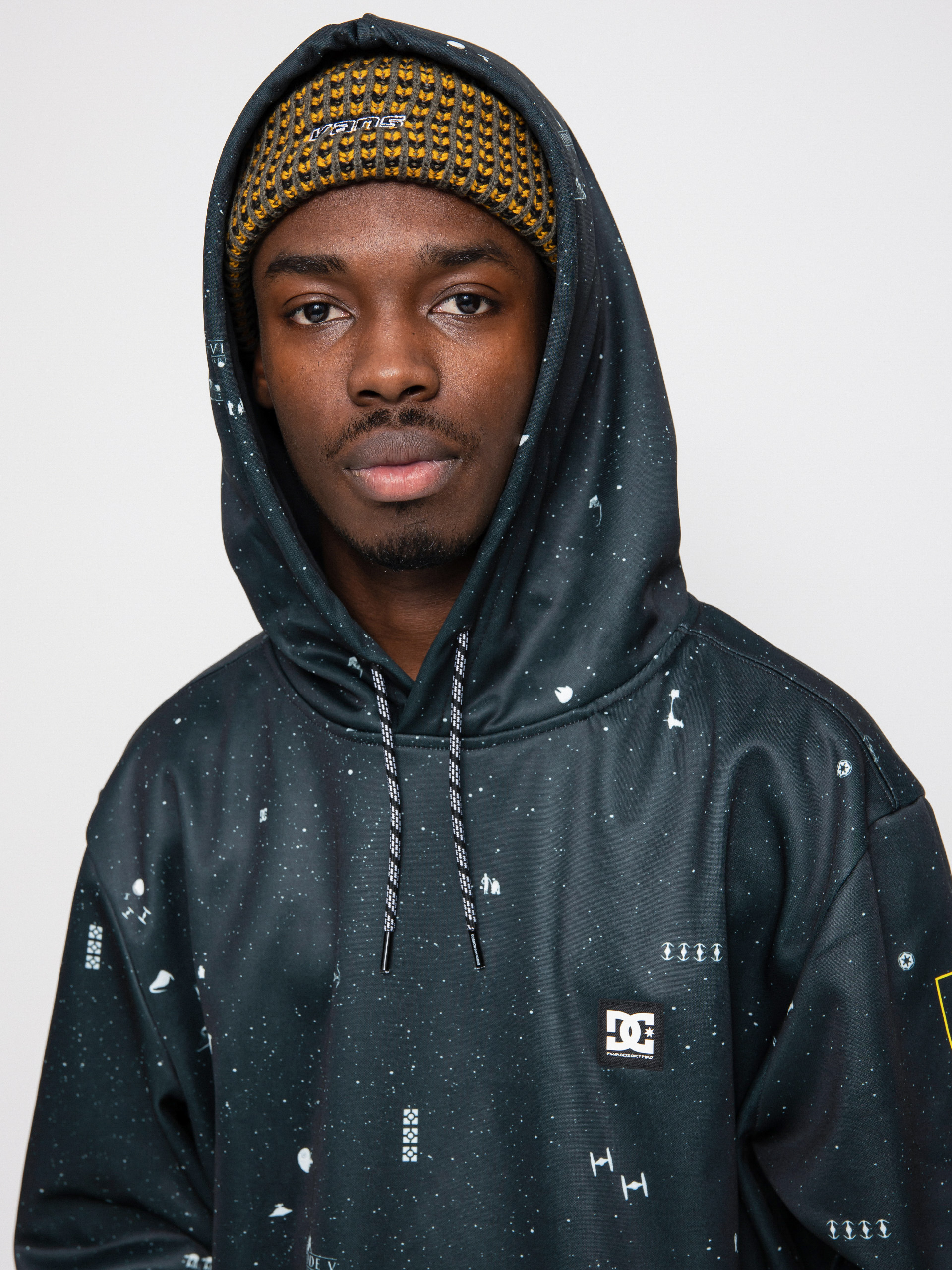Męska Bluza aktywna DC X Star Wars Snowstar (black/yellow)
