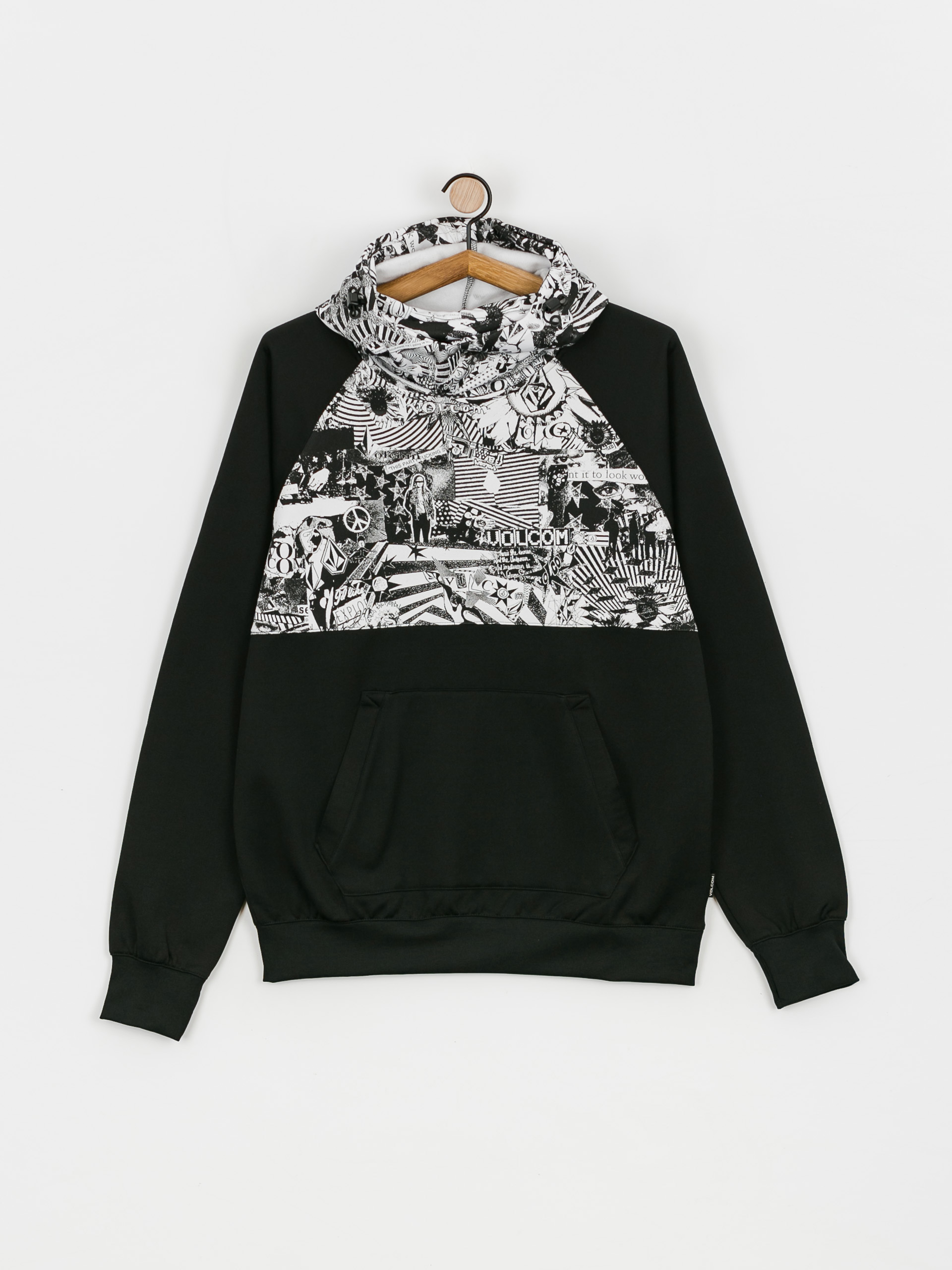 Męska Bluza aktywna Volcom Hydro Riding HD (black white)