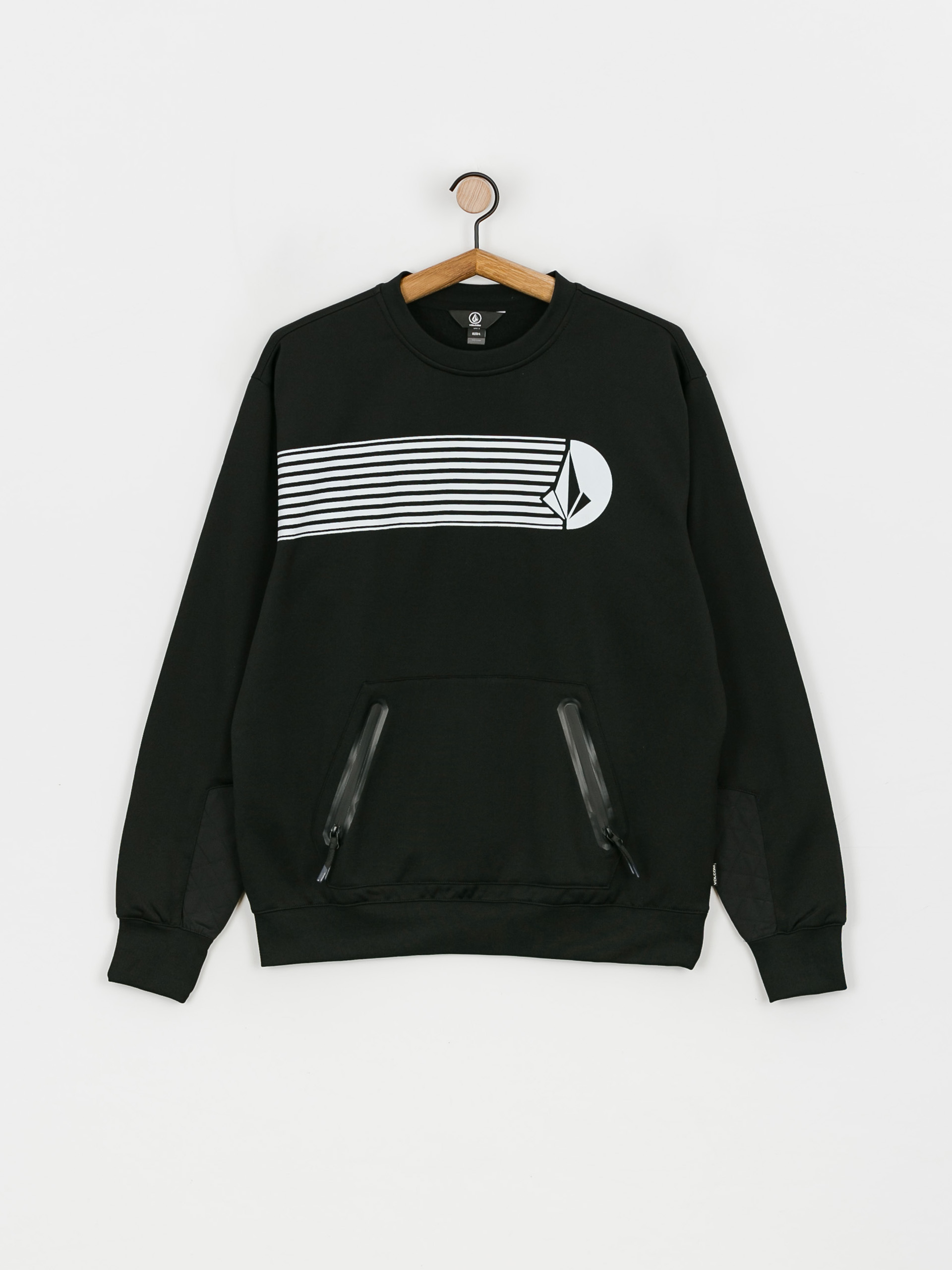 Męska Bluza aktywna Volcom Let It Storm Crew (black)
