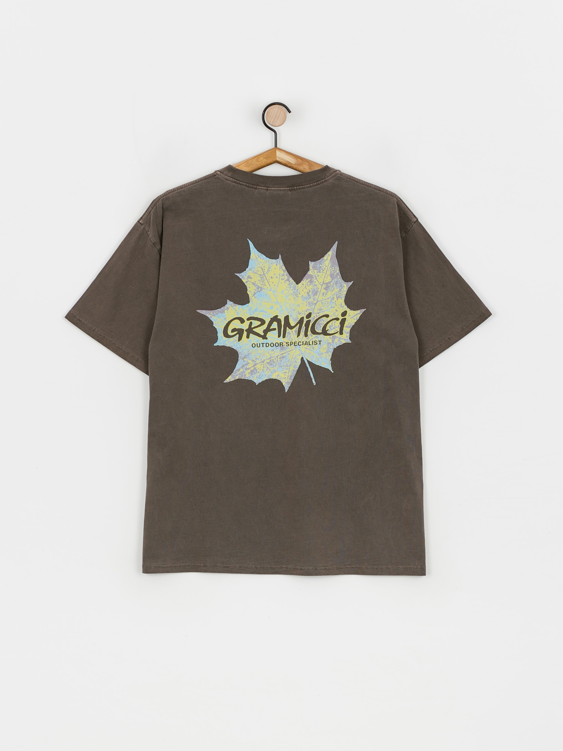 T-shirt Gramicci Leaf (brown pigment)