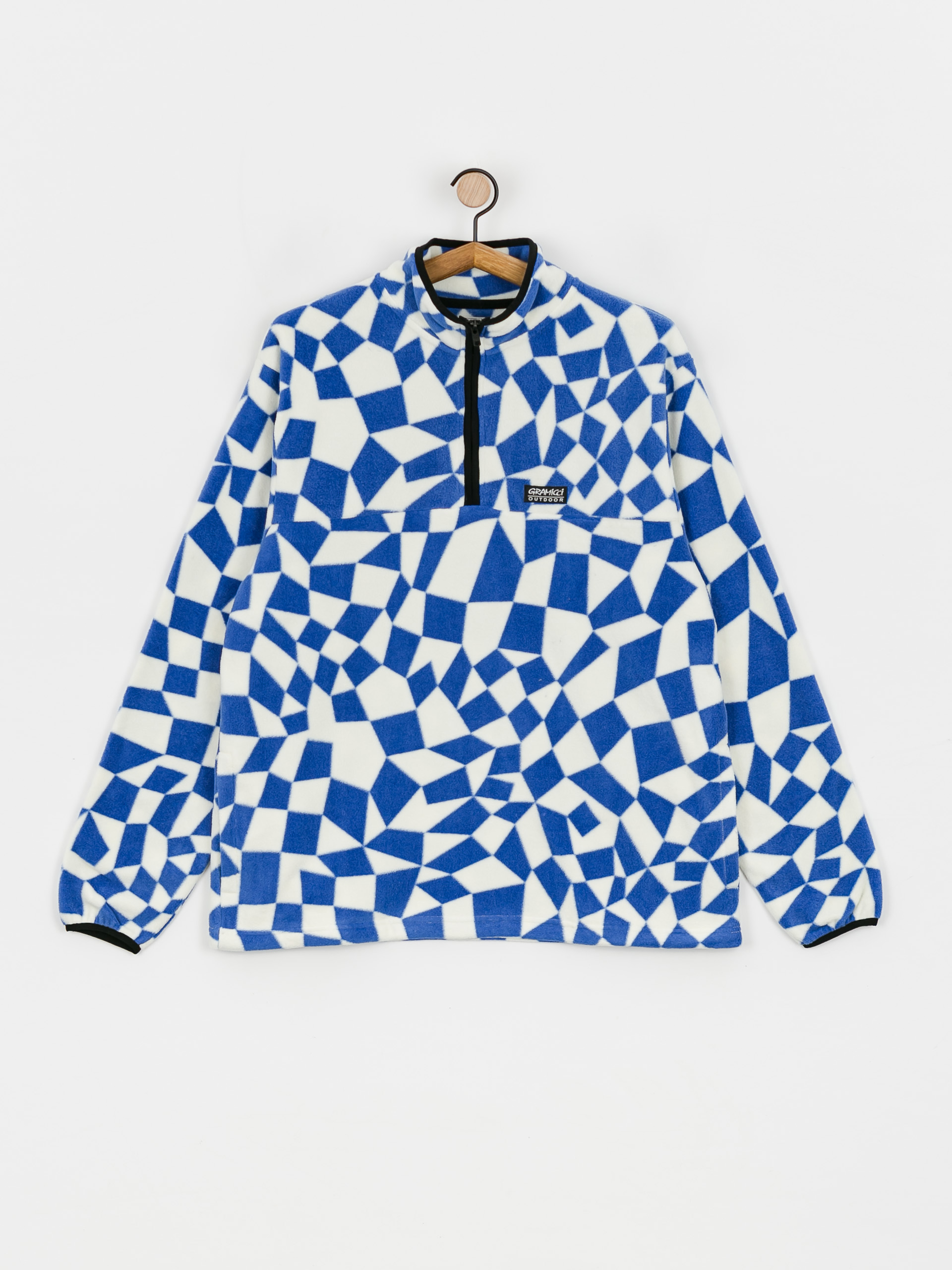 Męski Polar Gramicci Mock Neck (blue check)