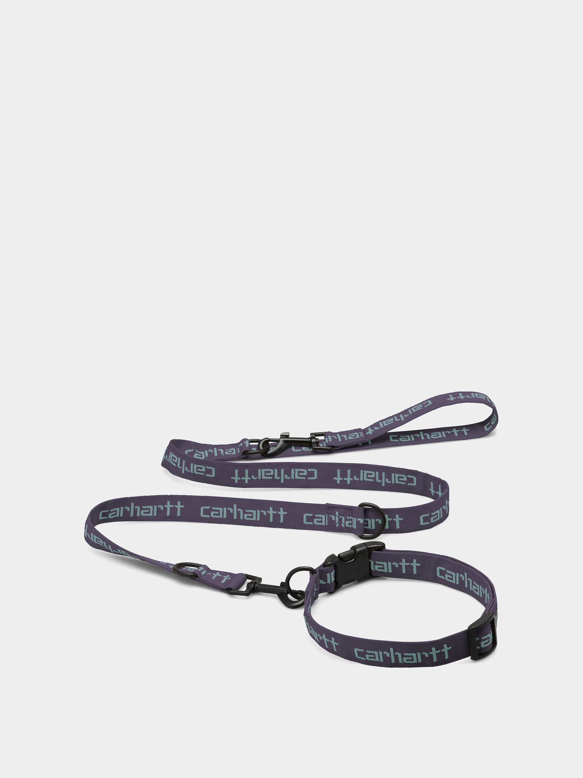 Smycz Carhartt WIP Script Dog Leash & Collar (artichoke/misty sage)