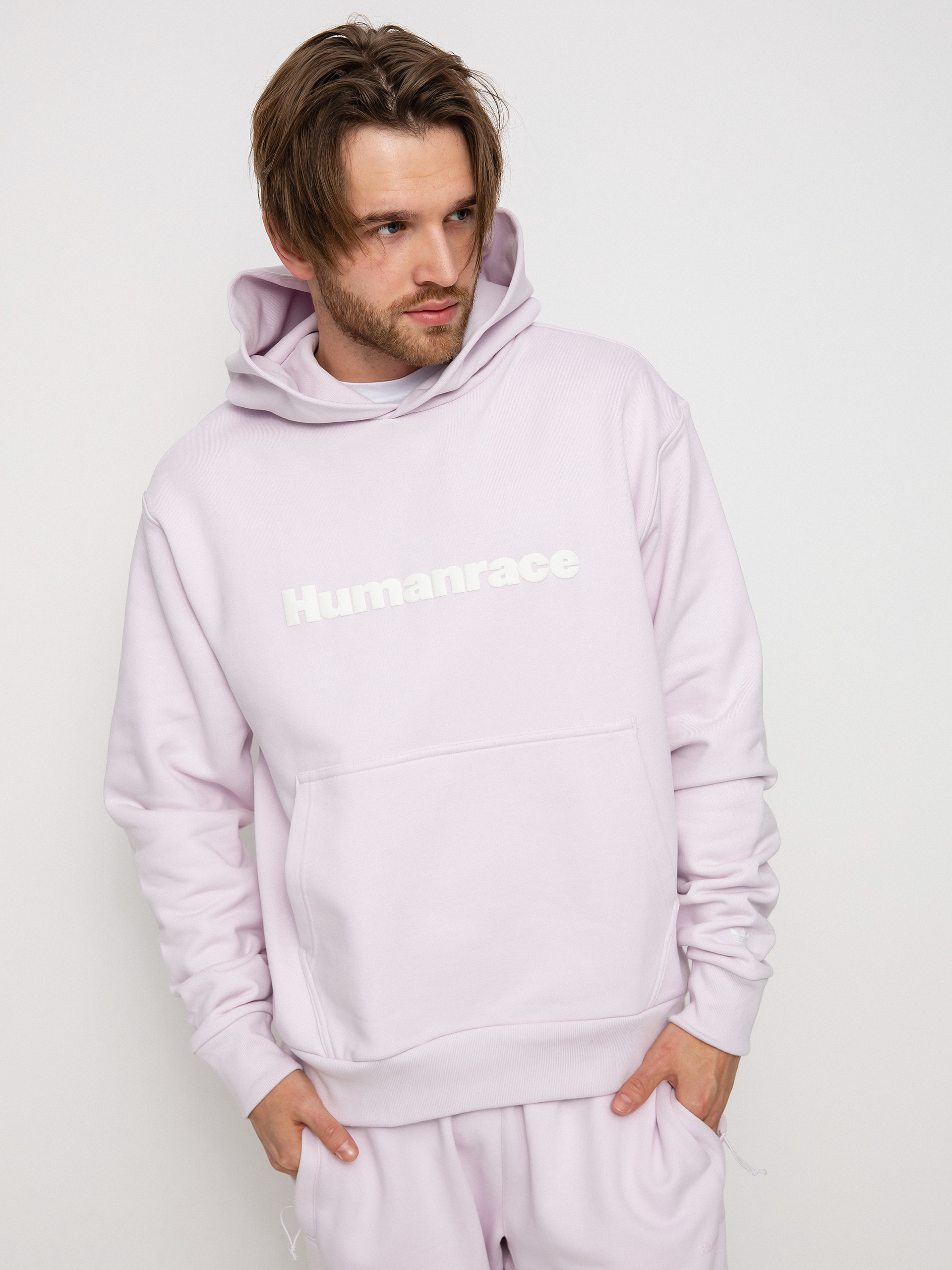 Bluza z kapturem adidas Originals Pharrell Williams Basics HD (almpnk)