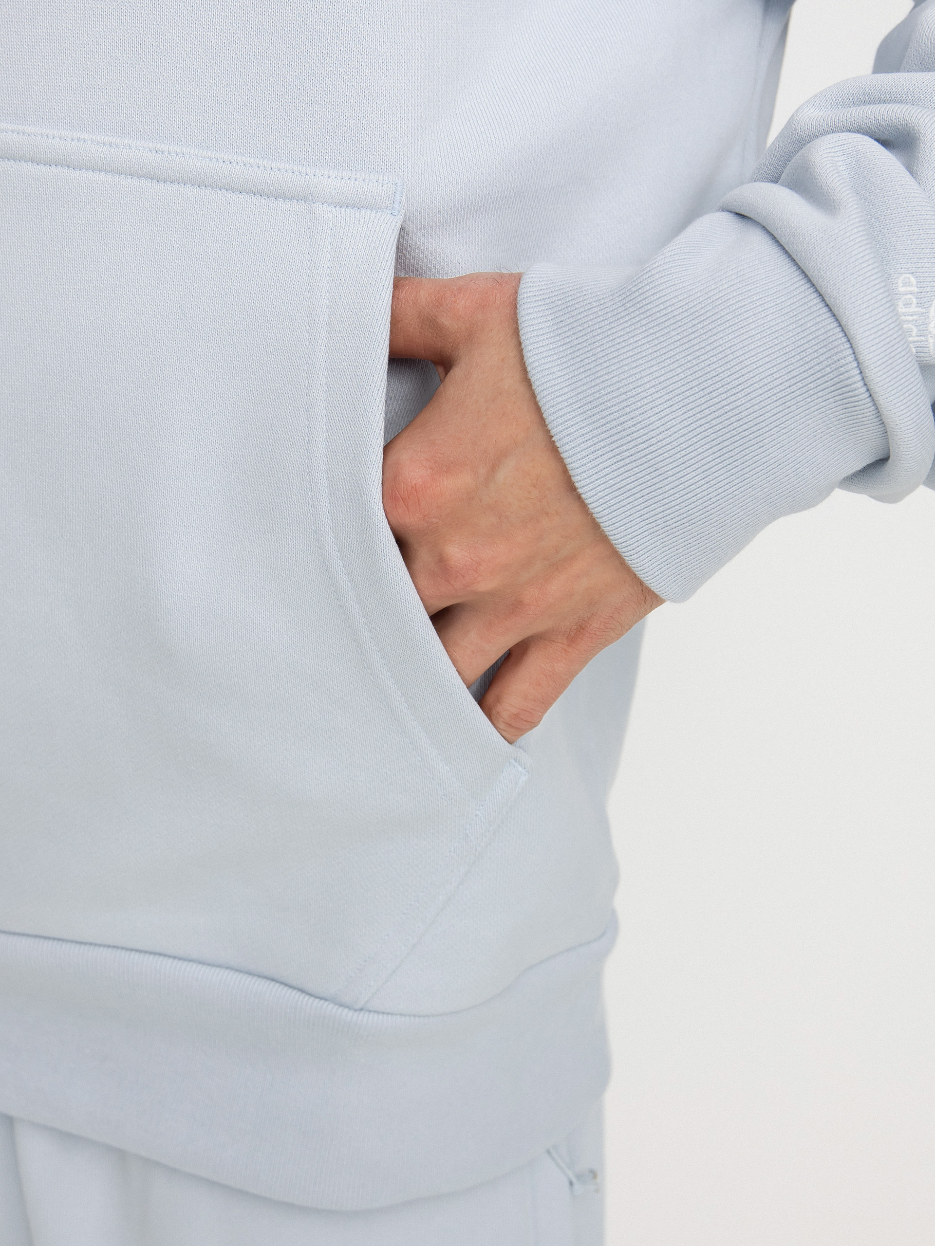 Bluza z kapturem adidas Originals Pharrell Williams Basics HD (halblu)