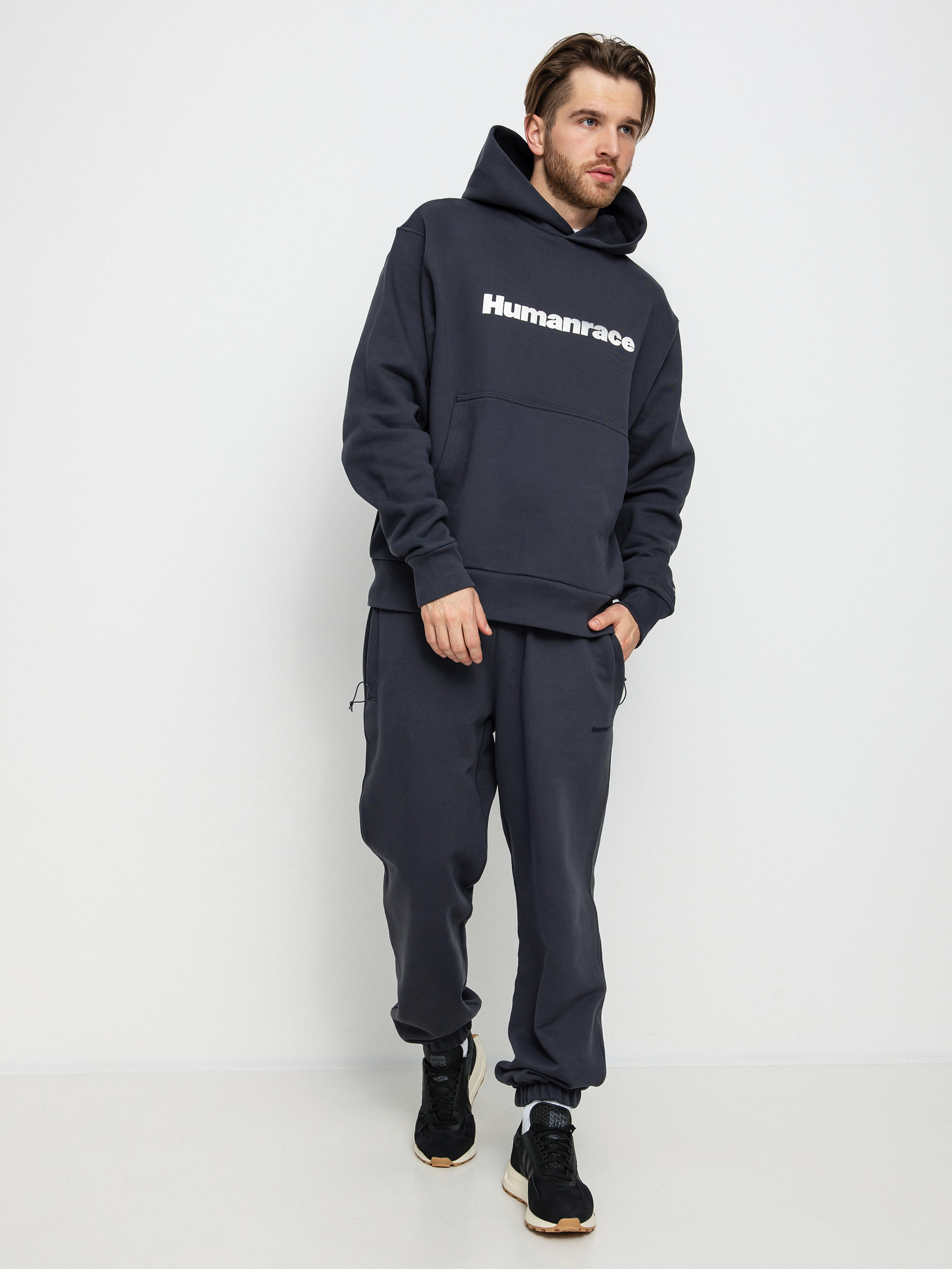 Bluza z kapturem adidas Originals Pharrell Williams Basics HD (ntgrey)