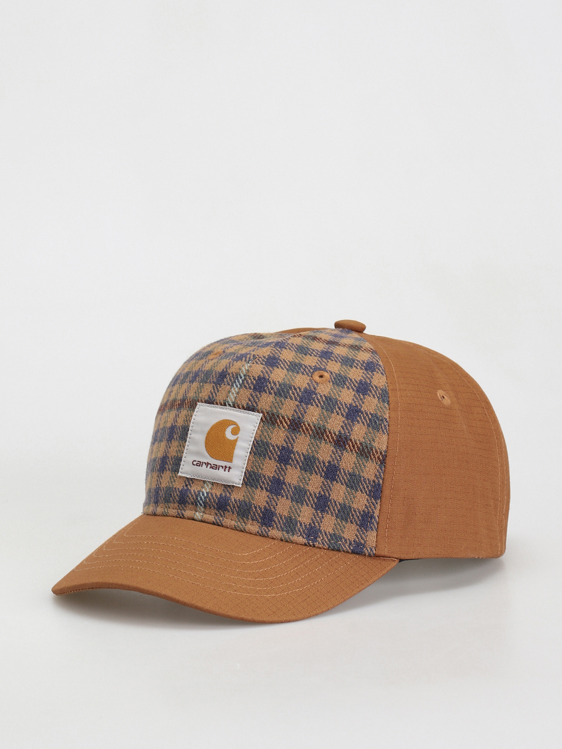 Czapka z daszkiem Carhartt WIP Highbury (hamilton brown/asher check/jasper)