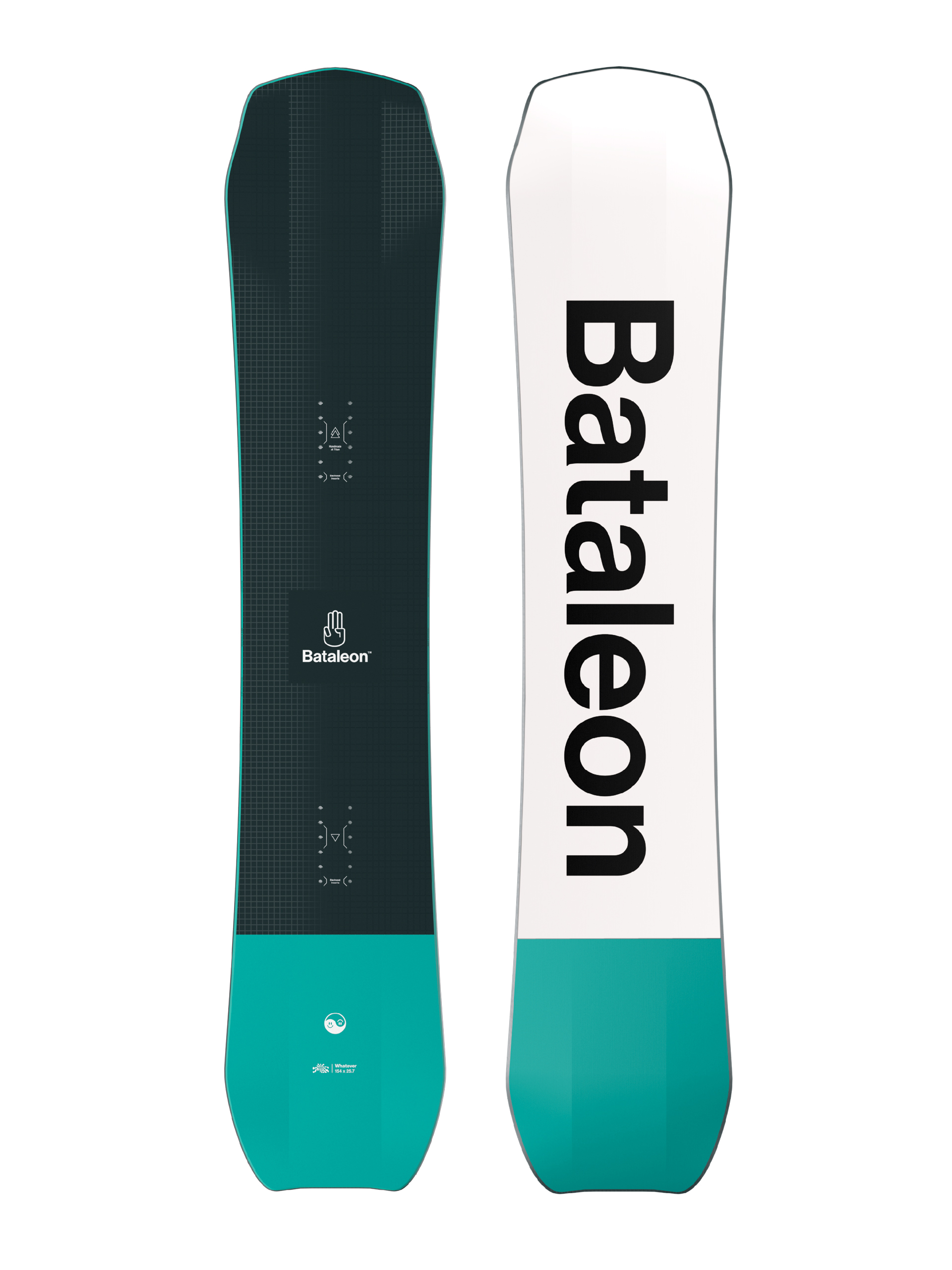 Męska Deska snowboardowa Bataleon Whatever (white/black/green)