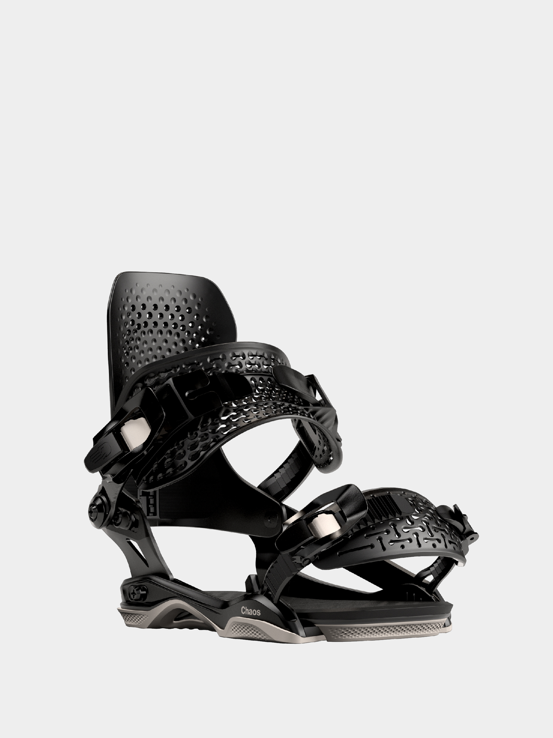 Męskie Wiązania snowboardowe Bataleon Chaos Asymwrap (black)