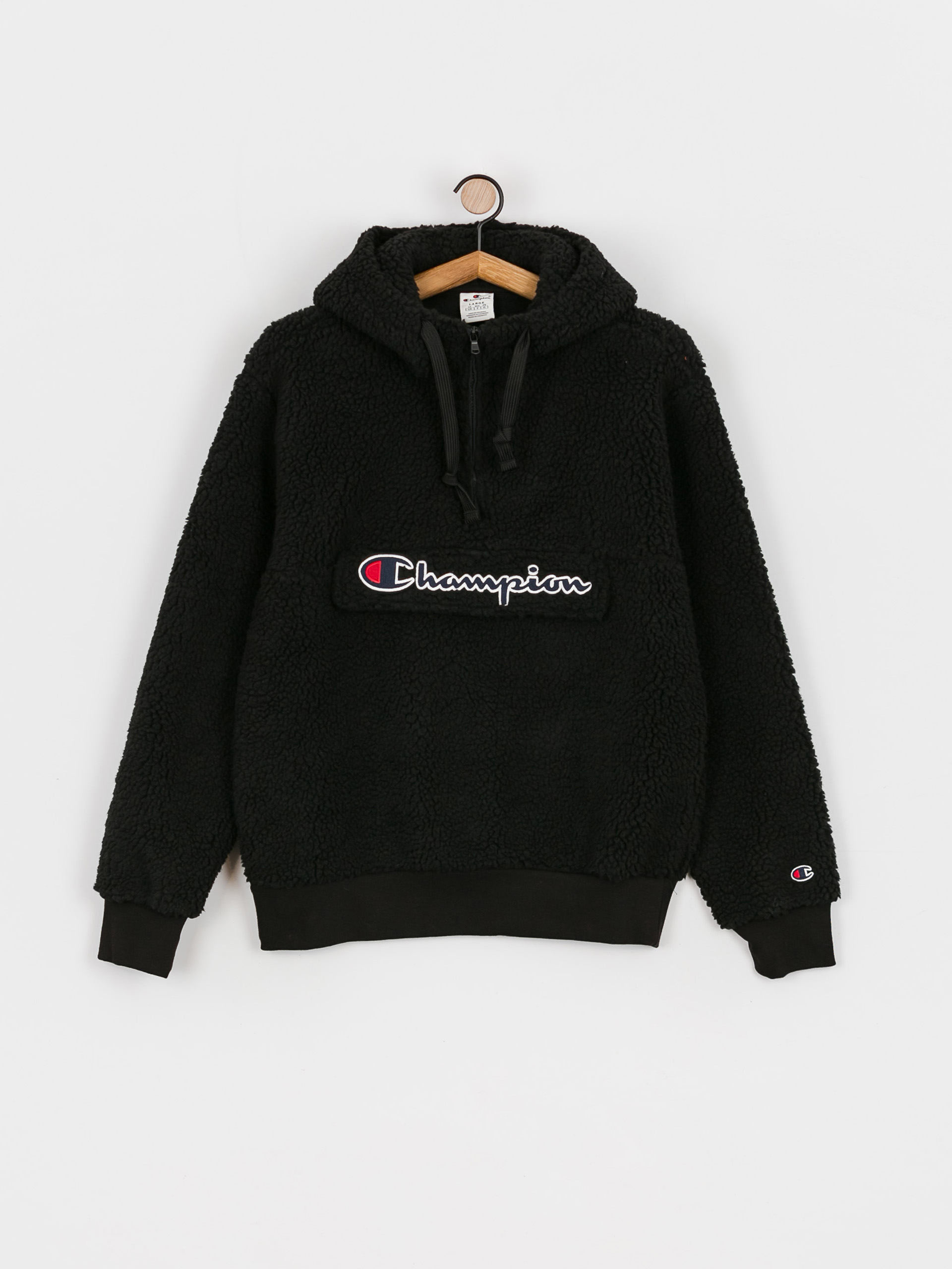 Męski Polar Champion Hooded Half Zip Top 218092 (nbk)