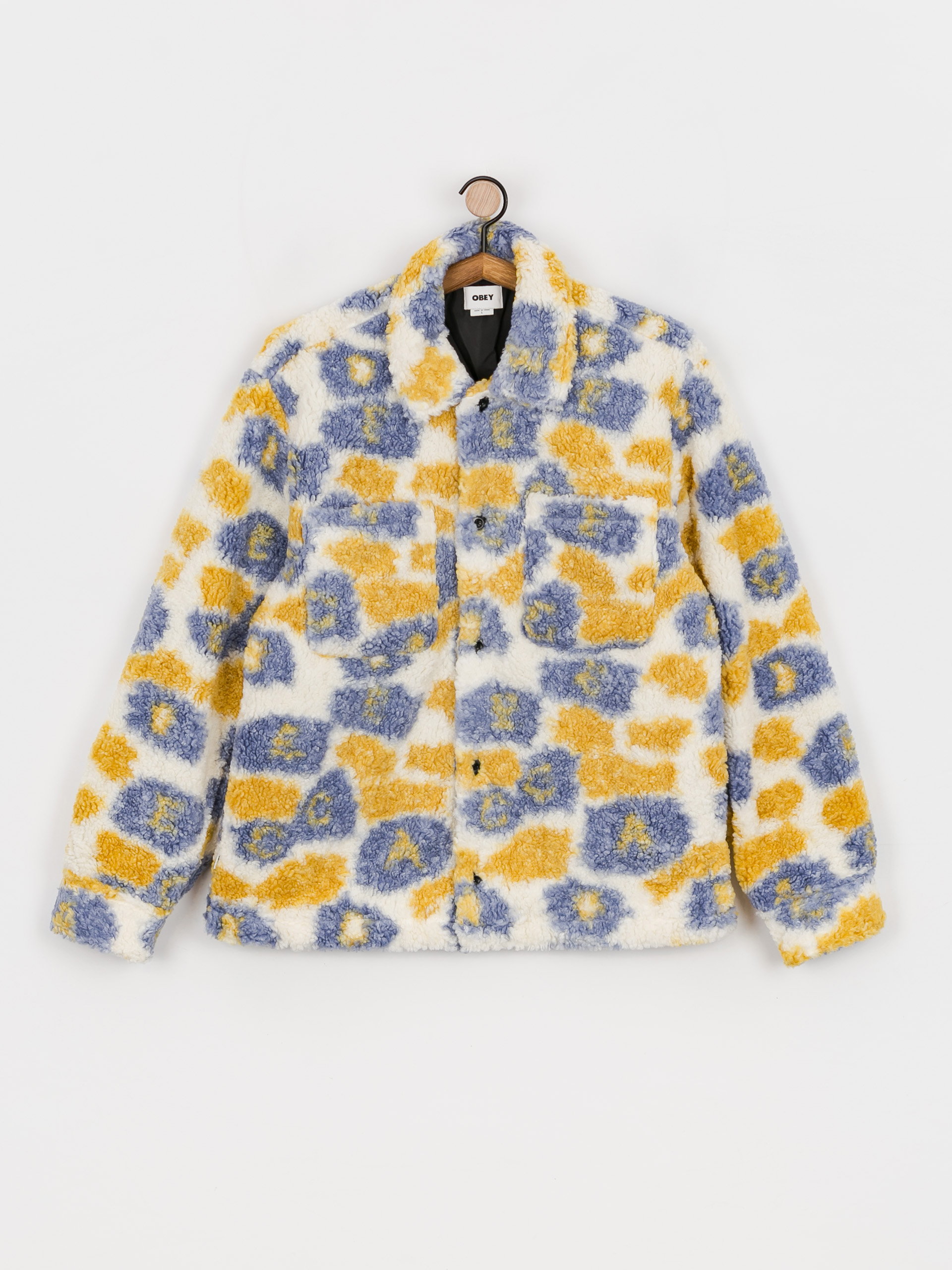 Kurtka OBEY Romie Sherpa (vintage blue multi)