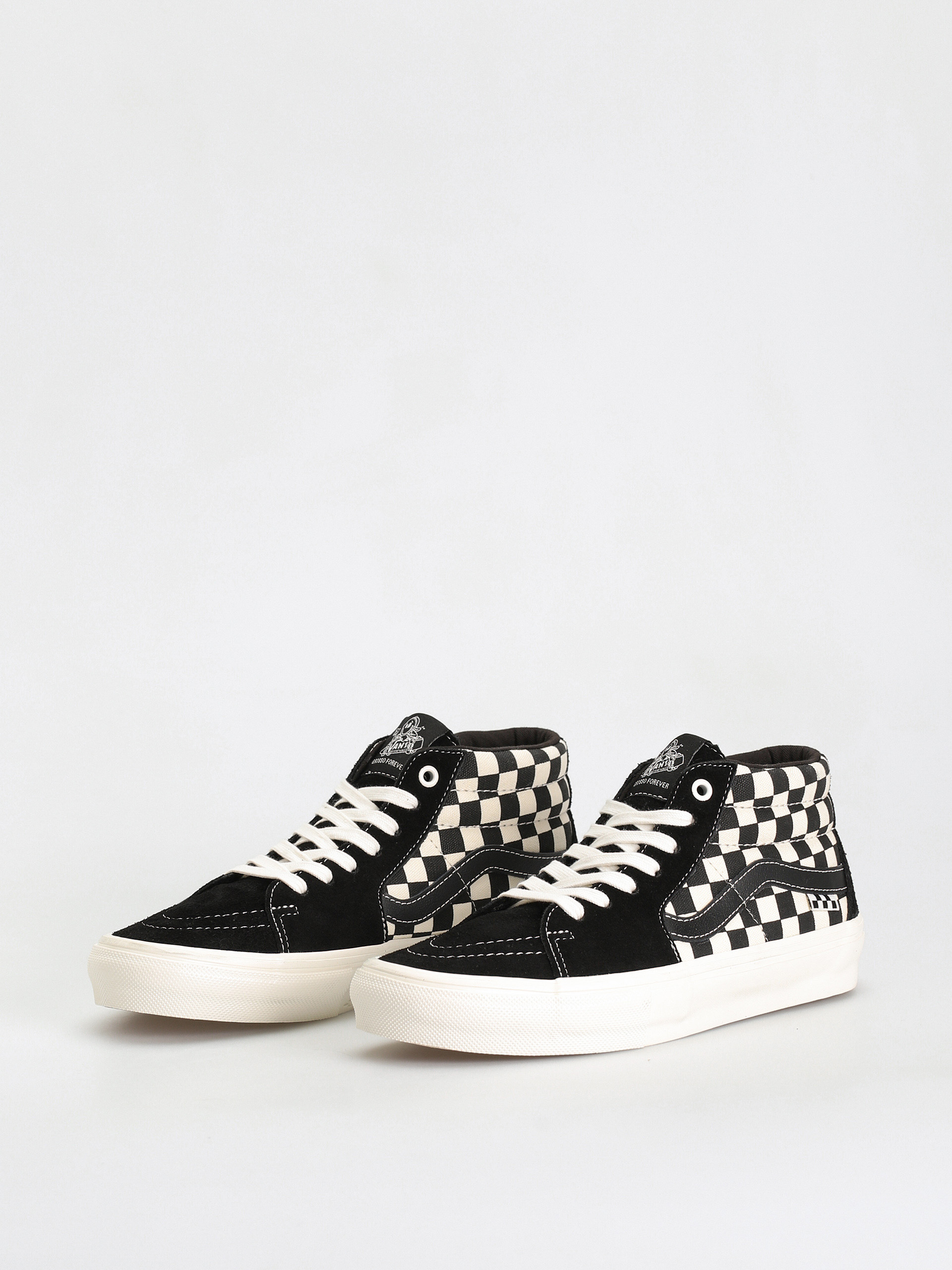 Buty Vans Skate Grosso Mid (checkerboard black/marshmallow)