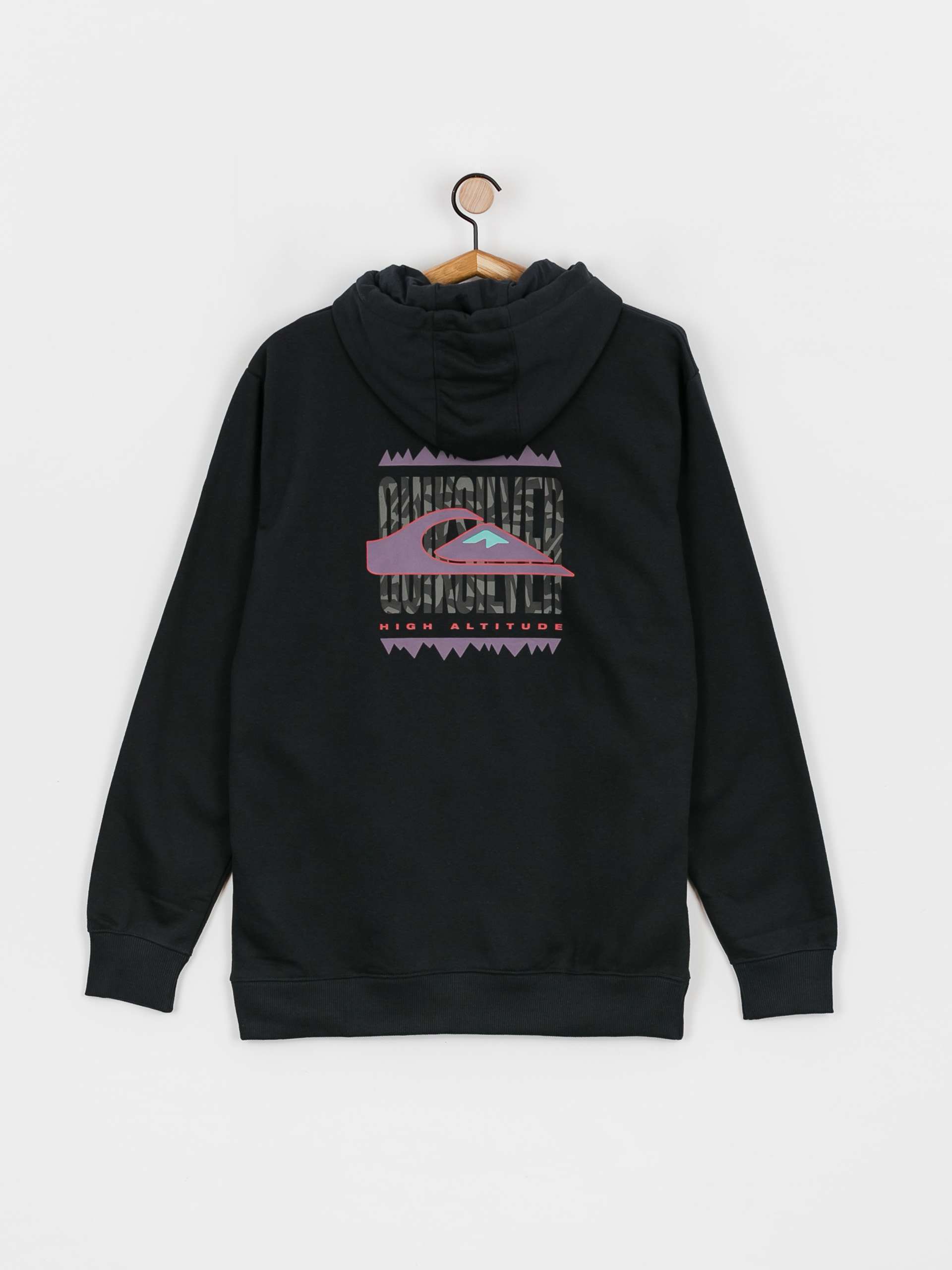 Męska Bluza aktywna Quiksilver Big Logo Tech HD (true black)