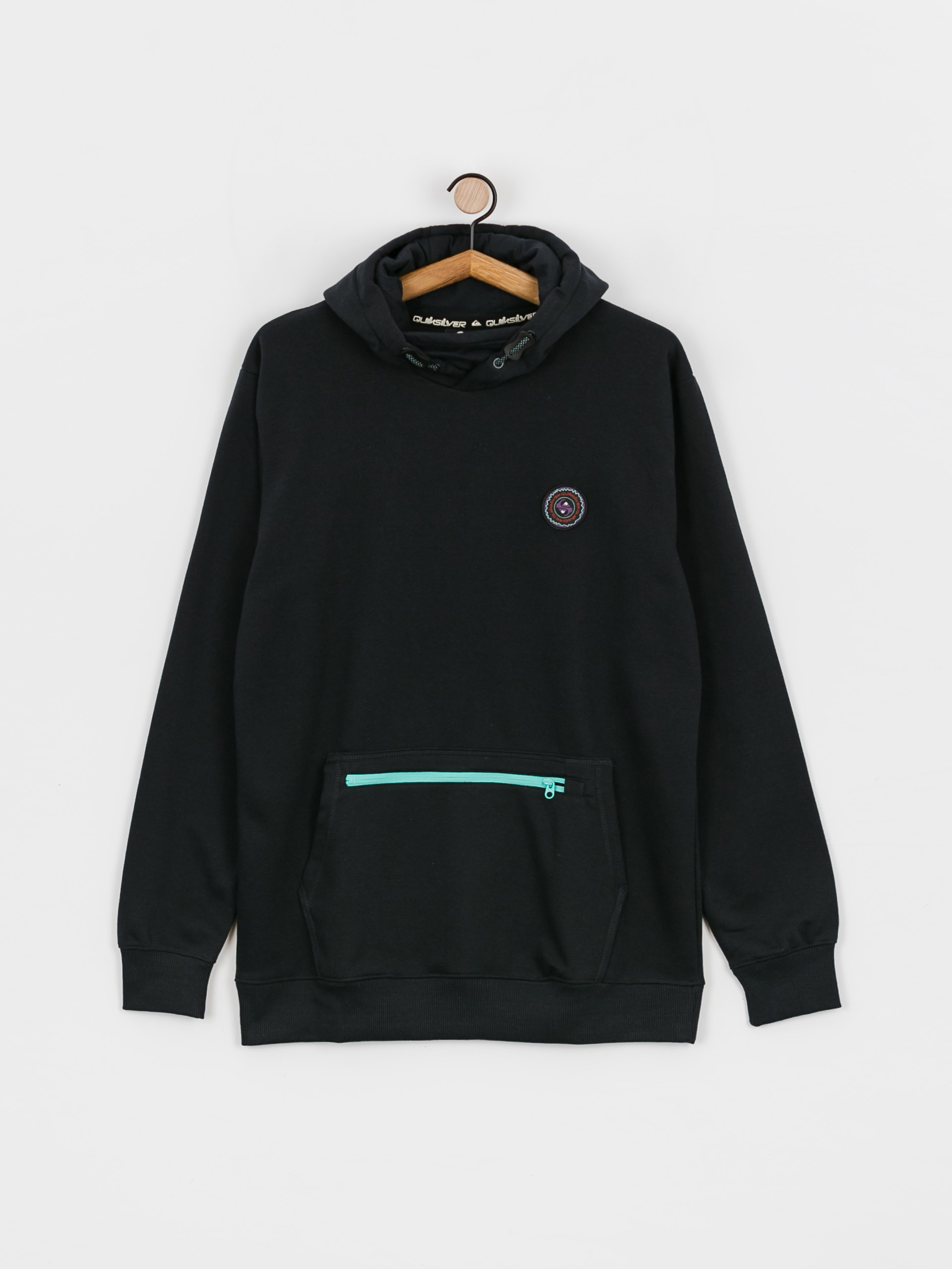 Męska Bluza aktywna Quiksilver Big Logo Tech HD (true black)