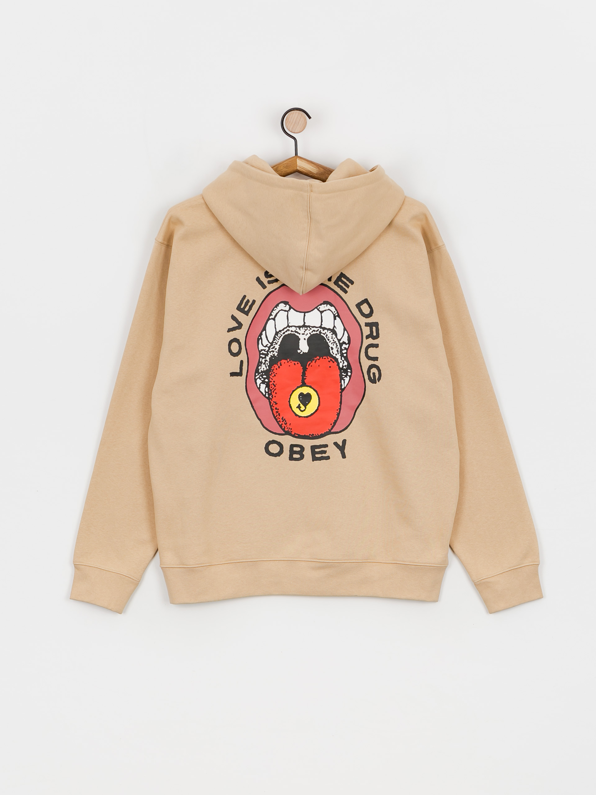 Bluza OBEY Love Is The Drug (oatmilk)